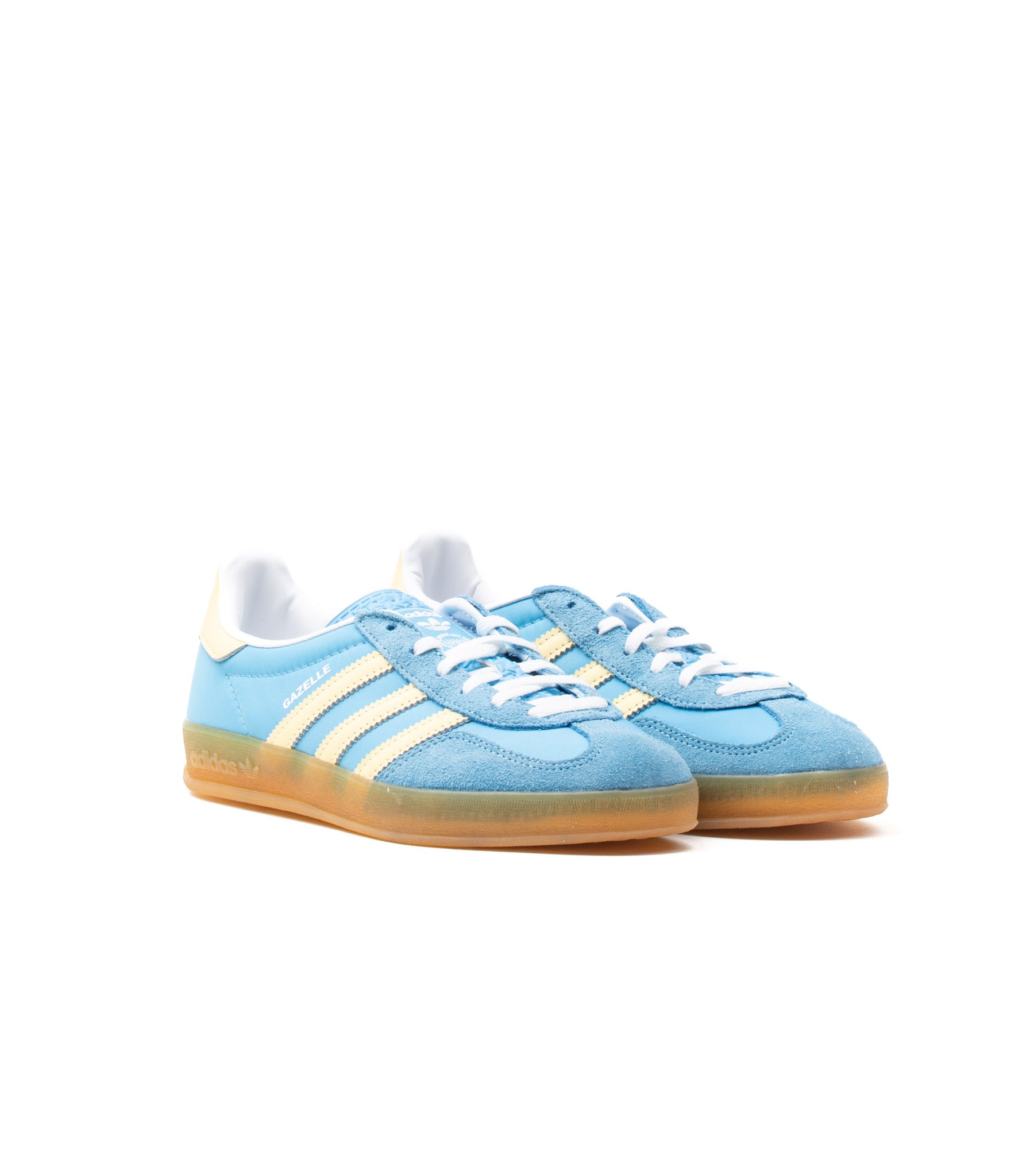 Adidas Gazzelle Indoor Gum Celeste Donna