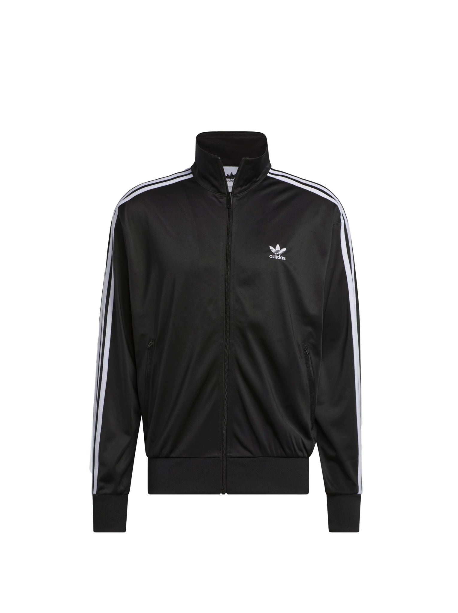 Felpa Zip Adidas Fbird Tt Black White Uomo