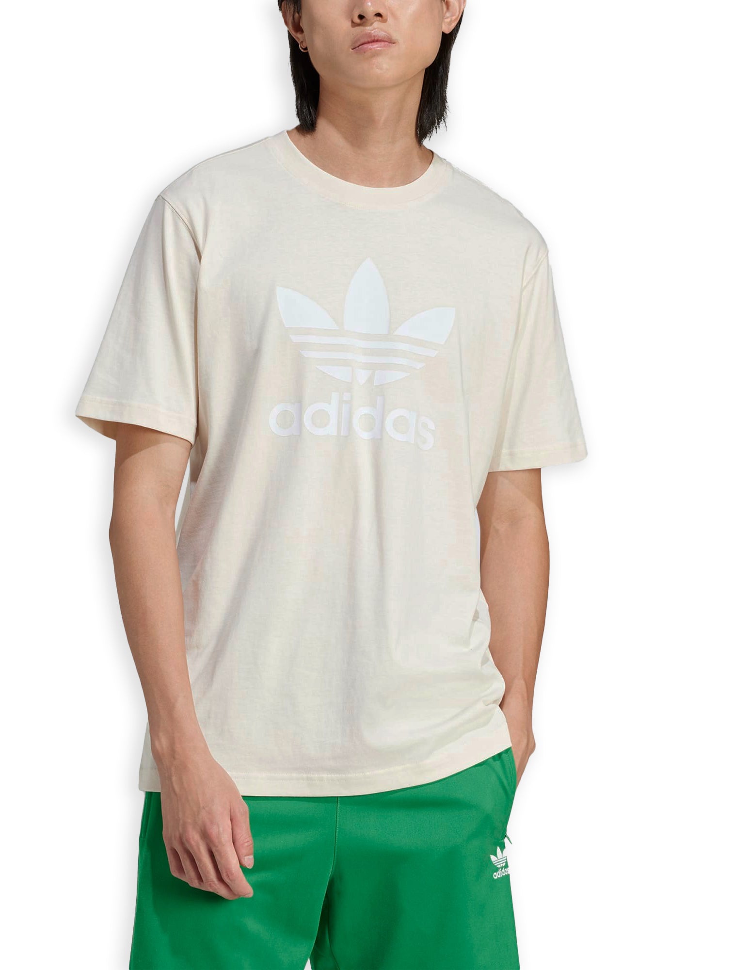 T-Shirt Adidas Trefoil Beige Uomo