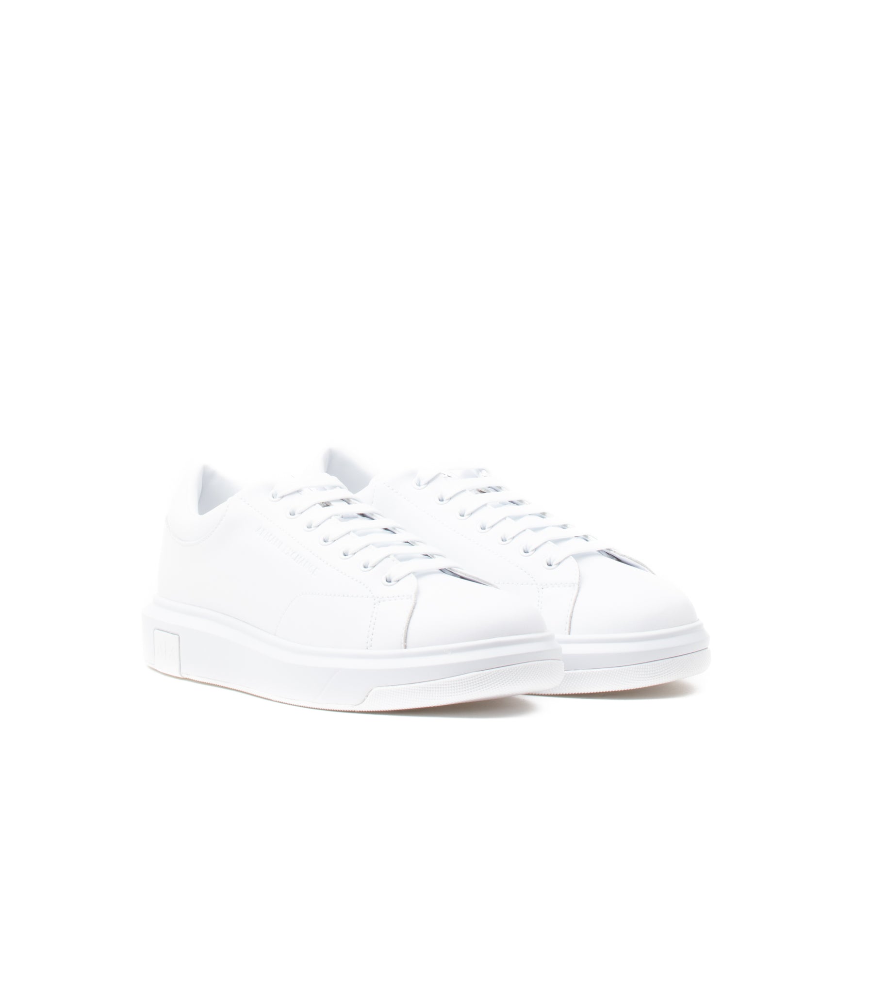 Armani X Man Leather Sneaker Bainco Uomo