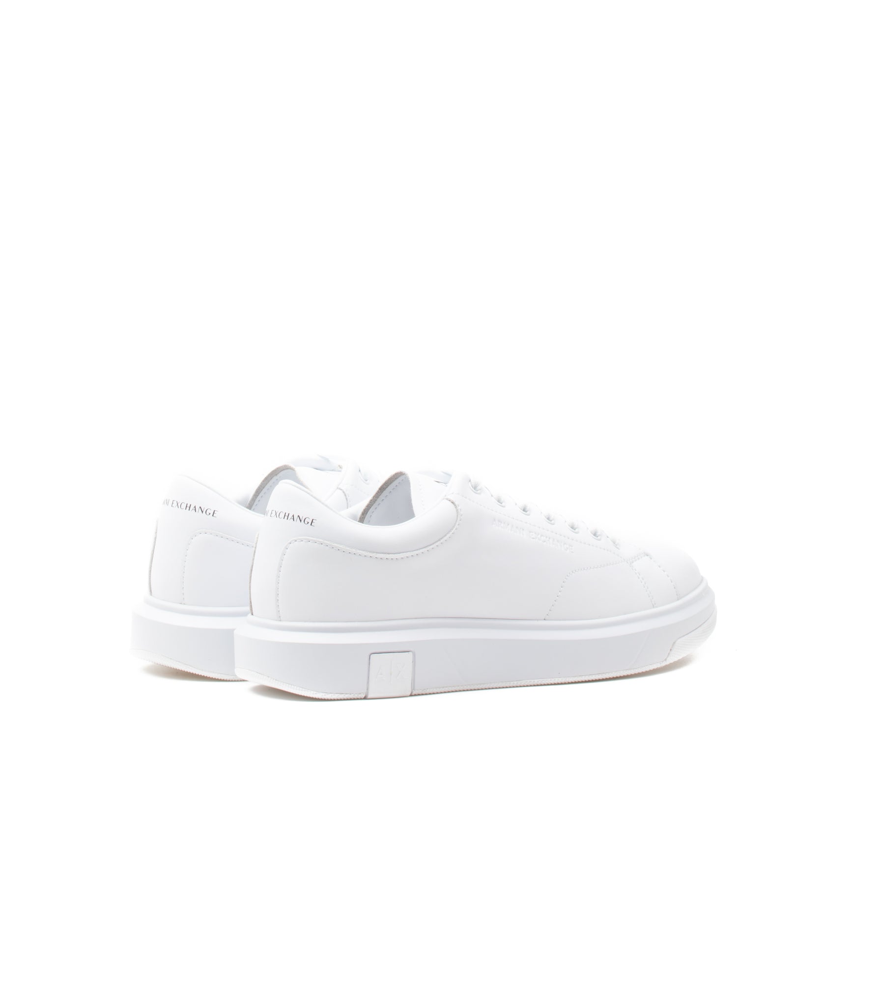 Armani X Man Leather Sneaker Bainco Uomo
