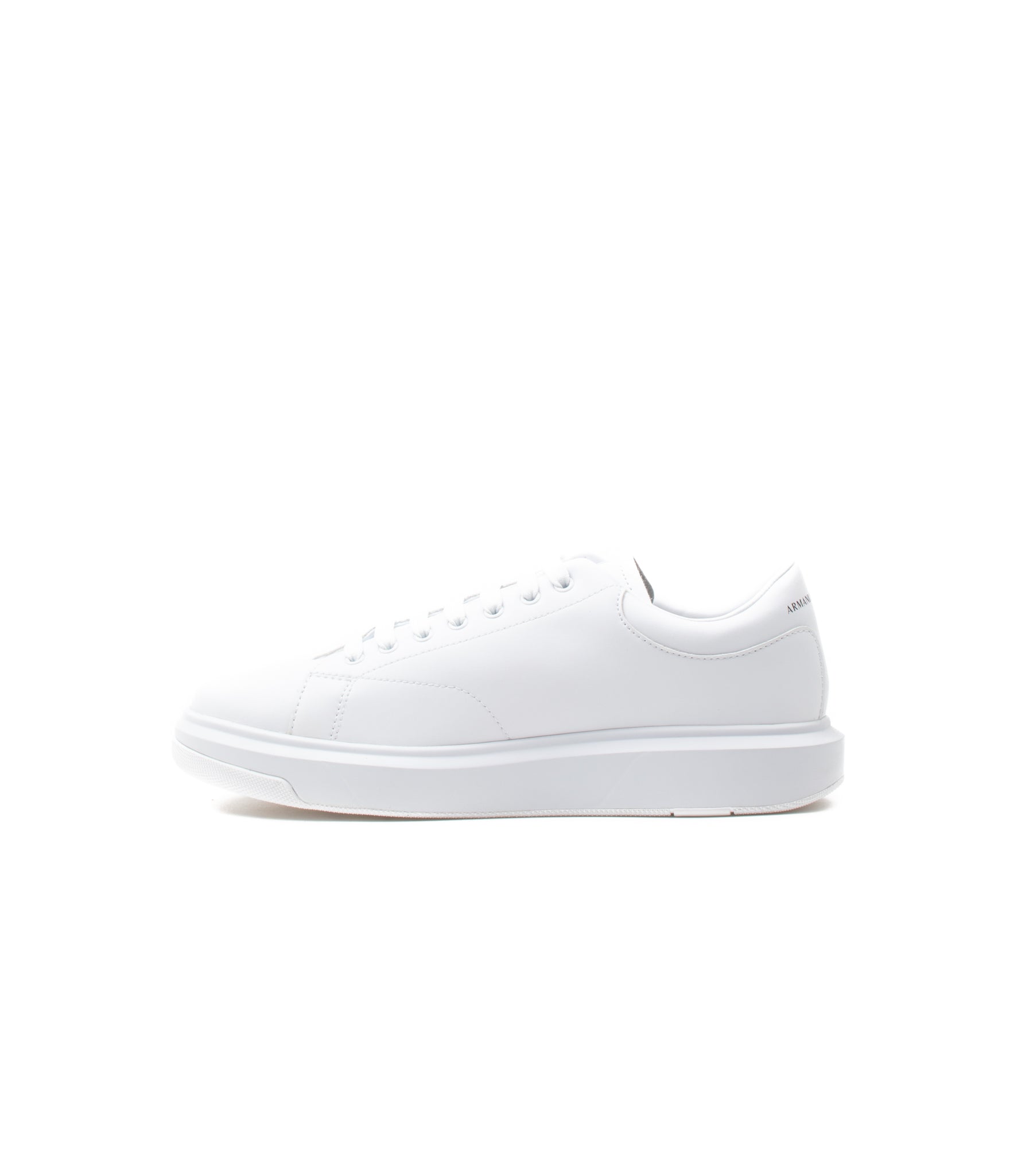 Armani X Man Leather Sneaker Bainco Uomo