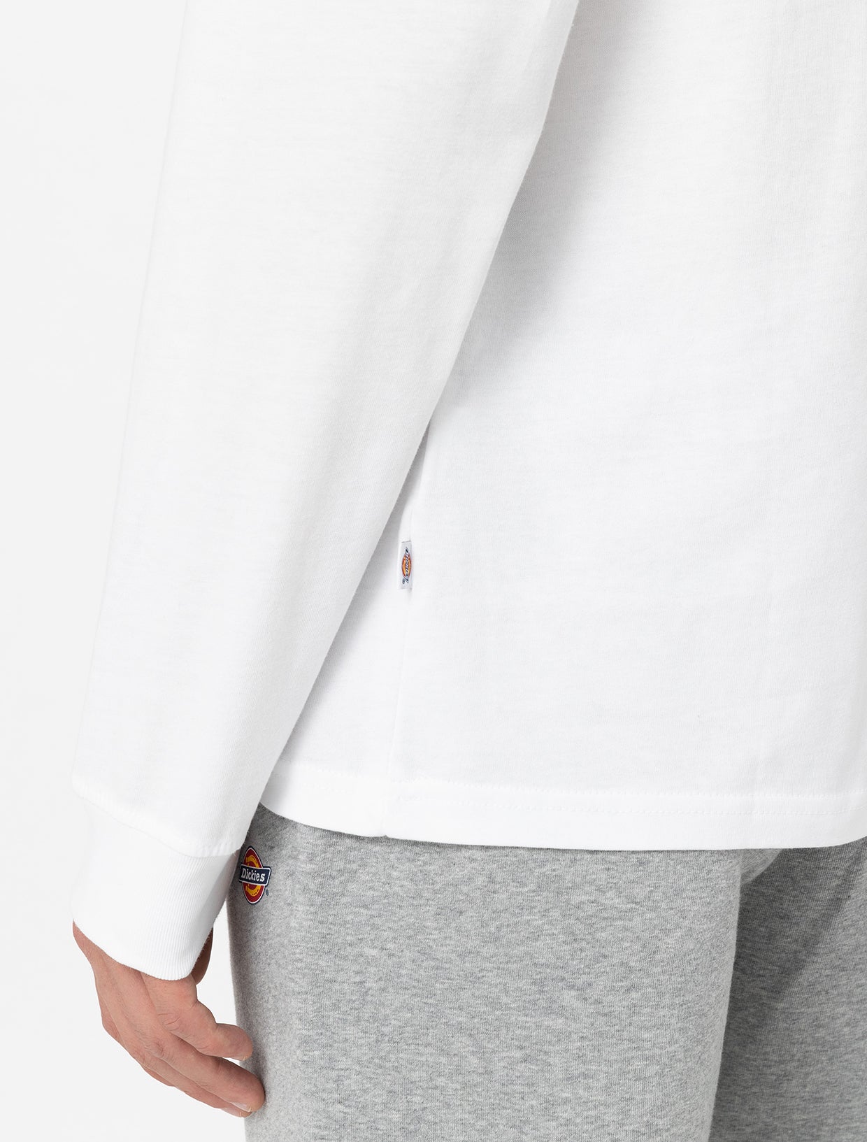Dickies Ls Mapleton Tee Bianco