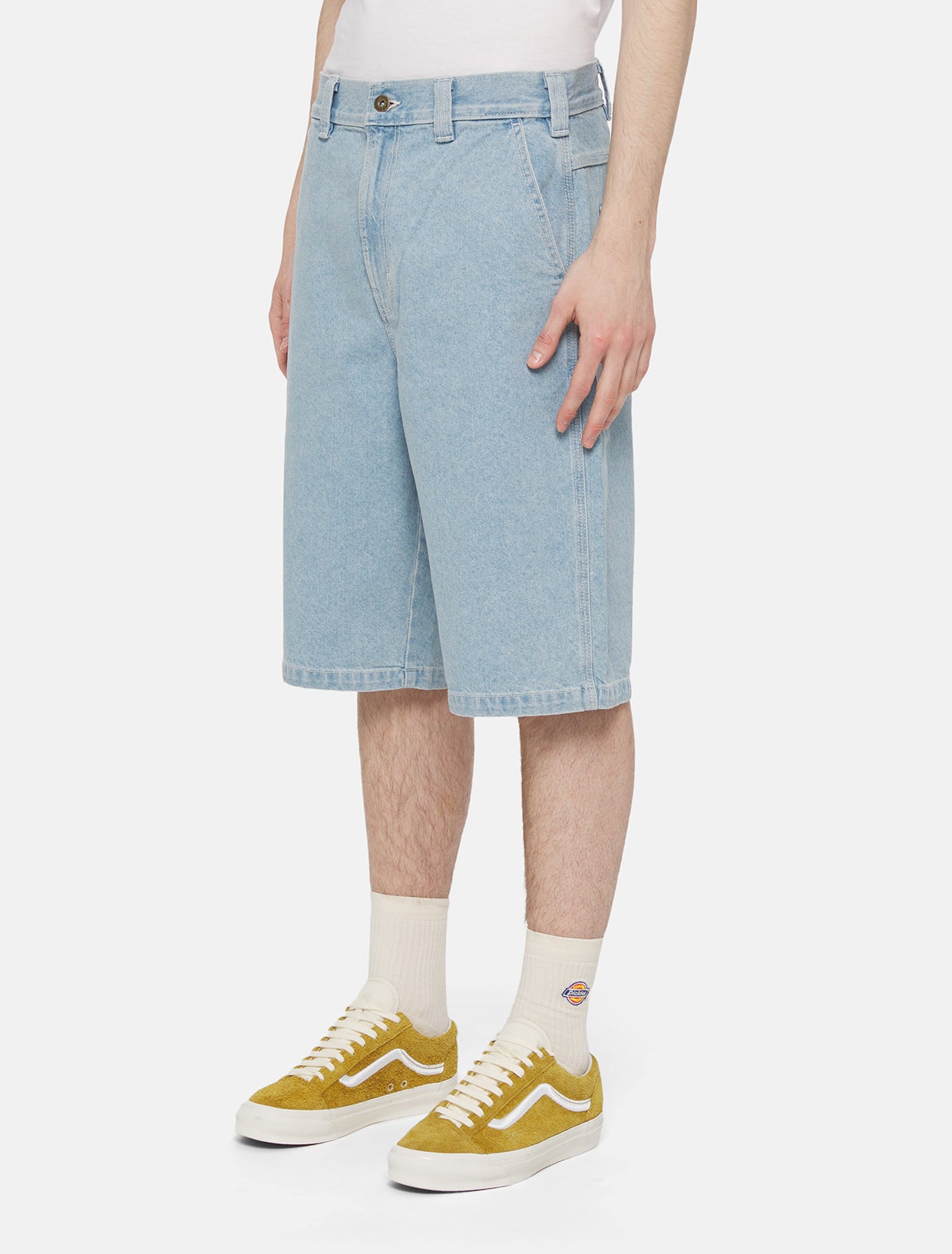 Pantaloni Corti Dickies Madison Denim Short Vintage Aged Blue