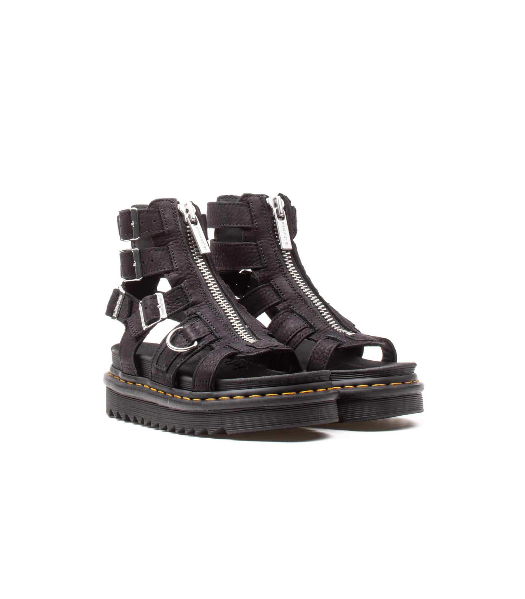 Sandalo Dr. Martens Olson Nappa Zip Nero Donna