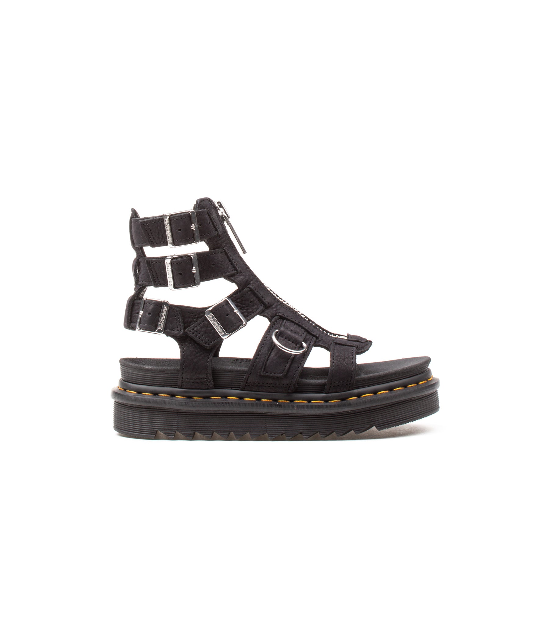 Sandalo Dr. Martens Olson Nappa Zip Nero Donna