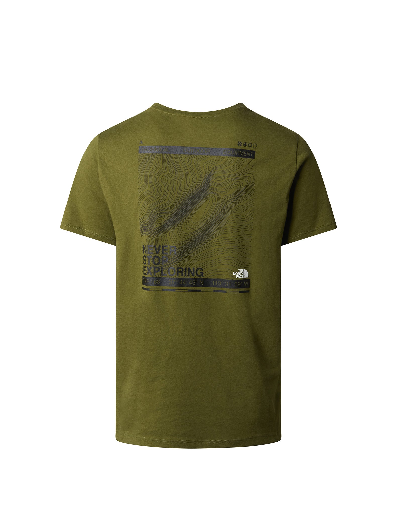 The North Face Men'S Foundation Graphics Tee Verde Militare