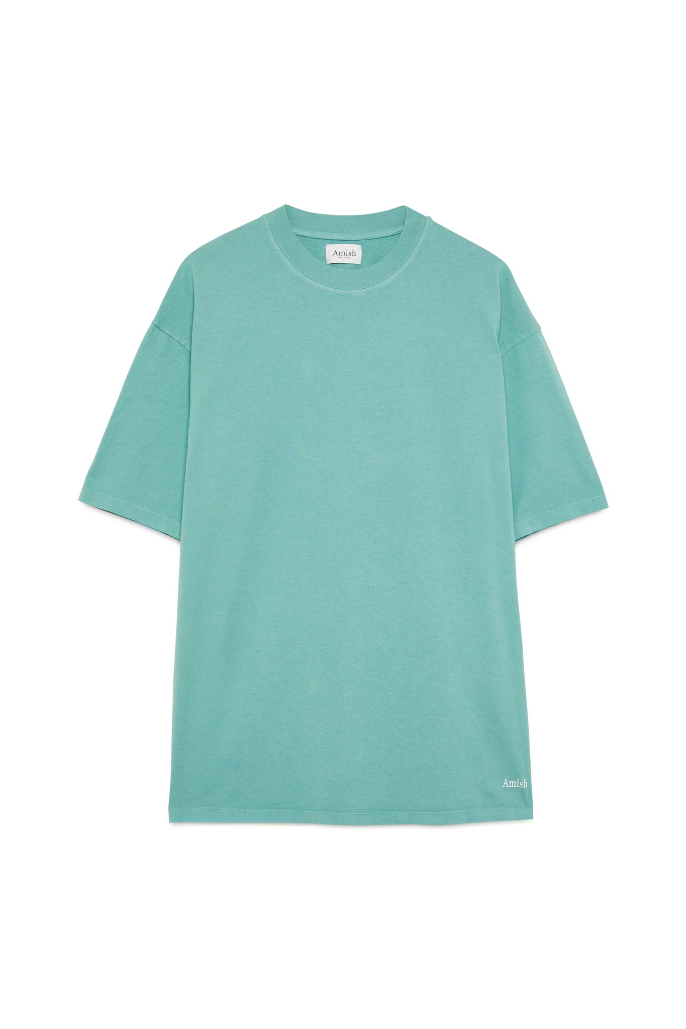 T-Shirt Over Jersey Micro Logo Dyed Ocean