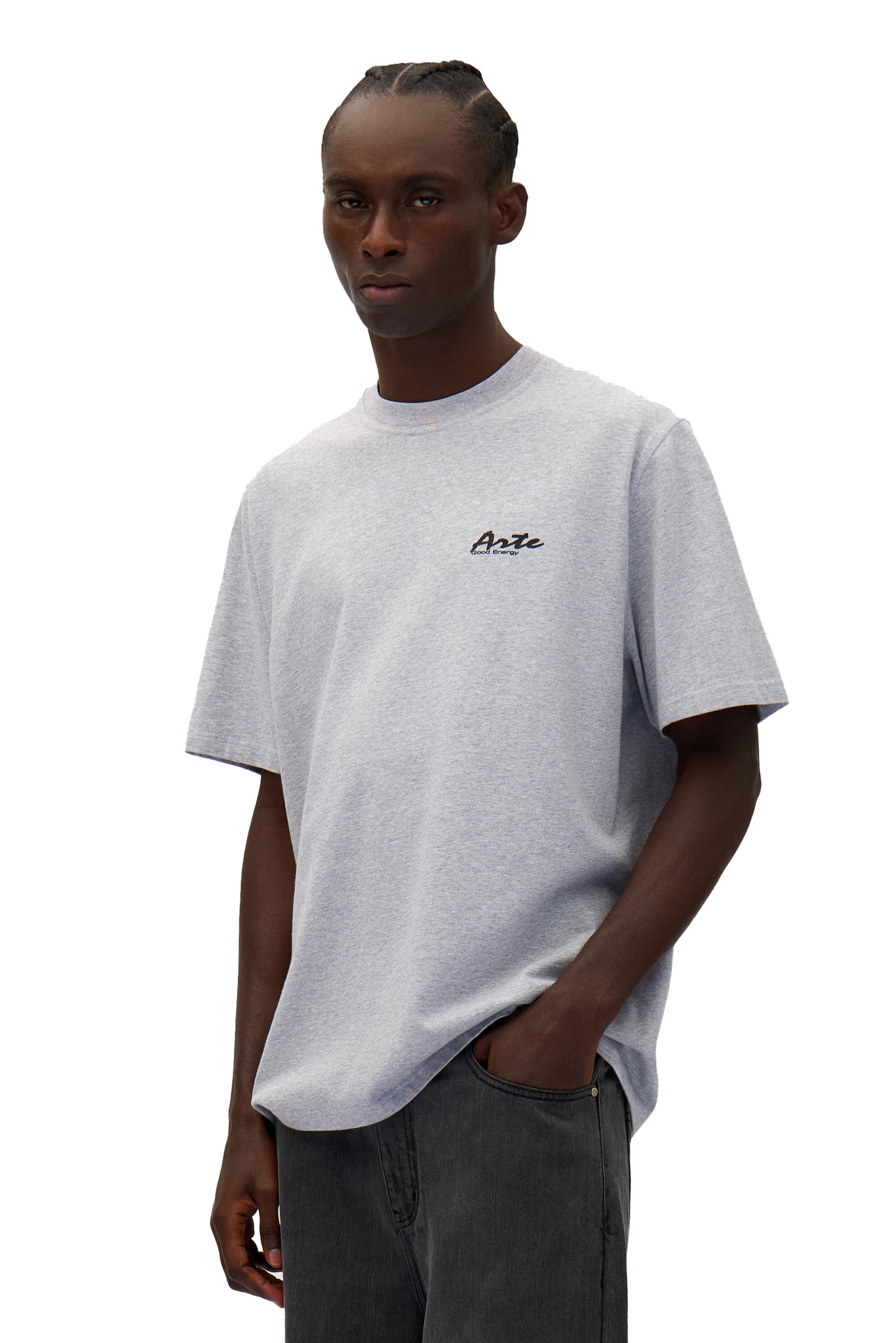 Mural Back Print T-Shirt By Arte Antwerp Grigia