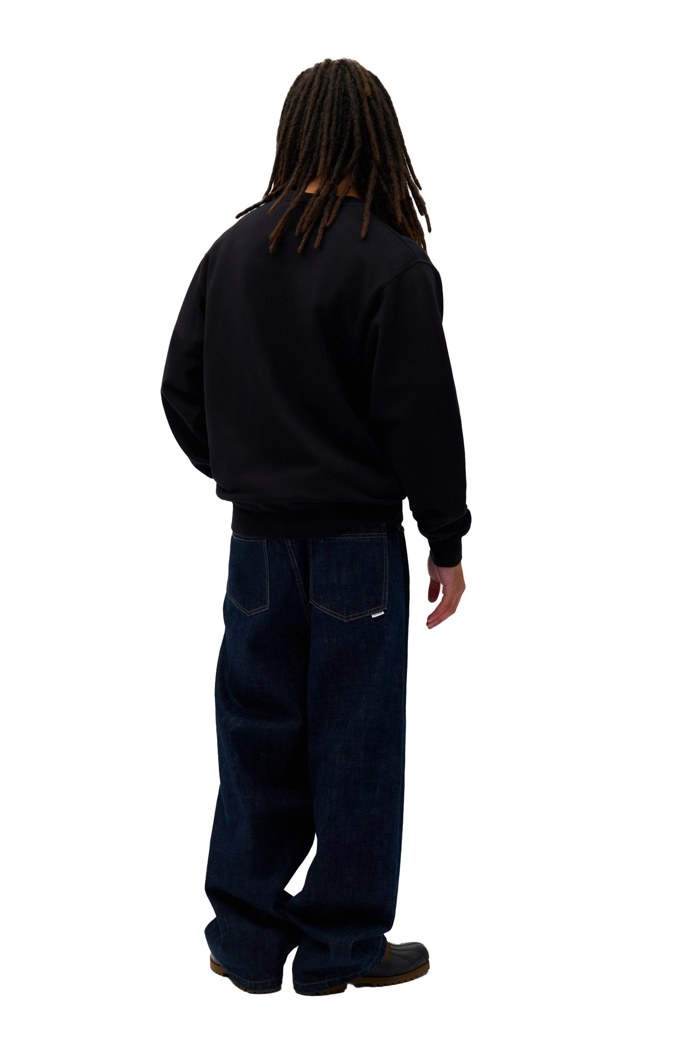 Felpa Girocollo Heart Crewneck Nera
