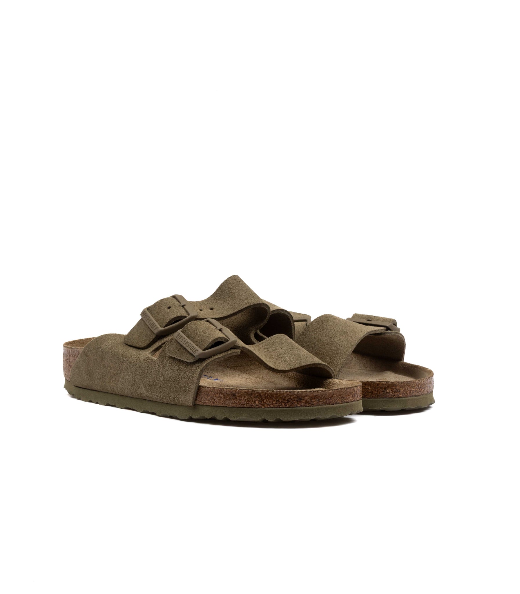 Birkenstock Arizona Pelle Suede Faded Khaki