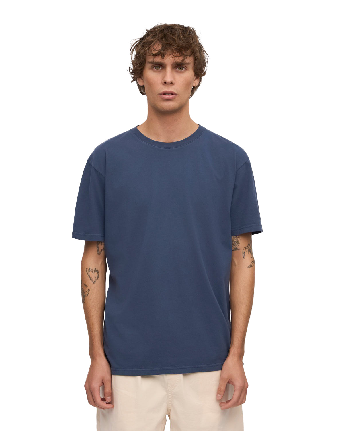 Classic Organic Tee Petrol Blue