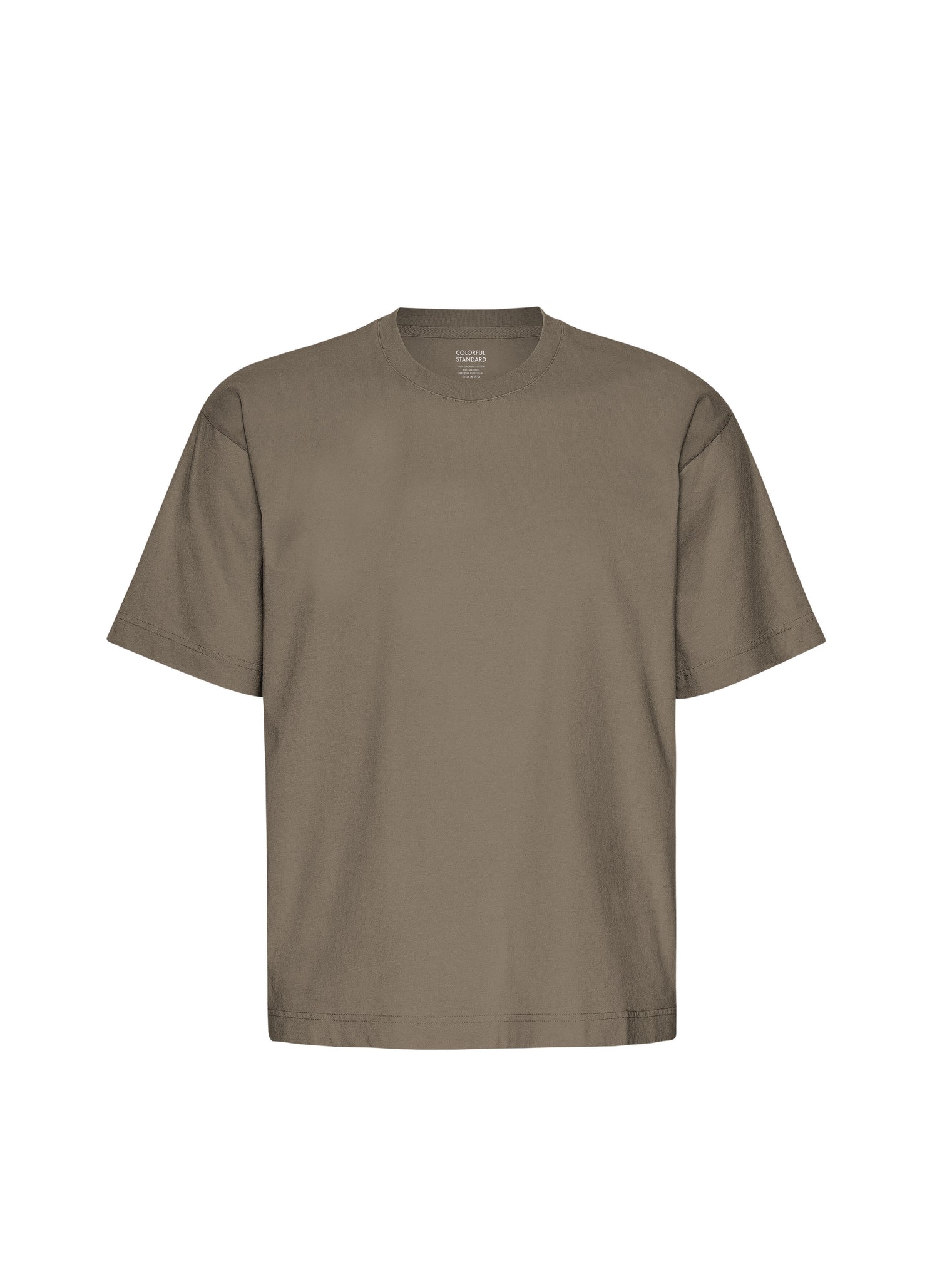 T-Shirt Oversize In Cotone Organico Marrone