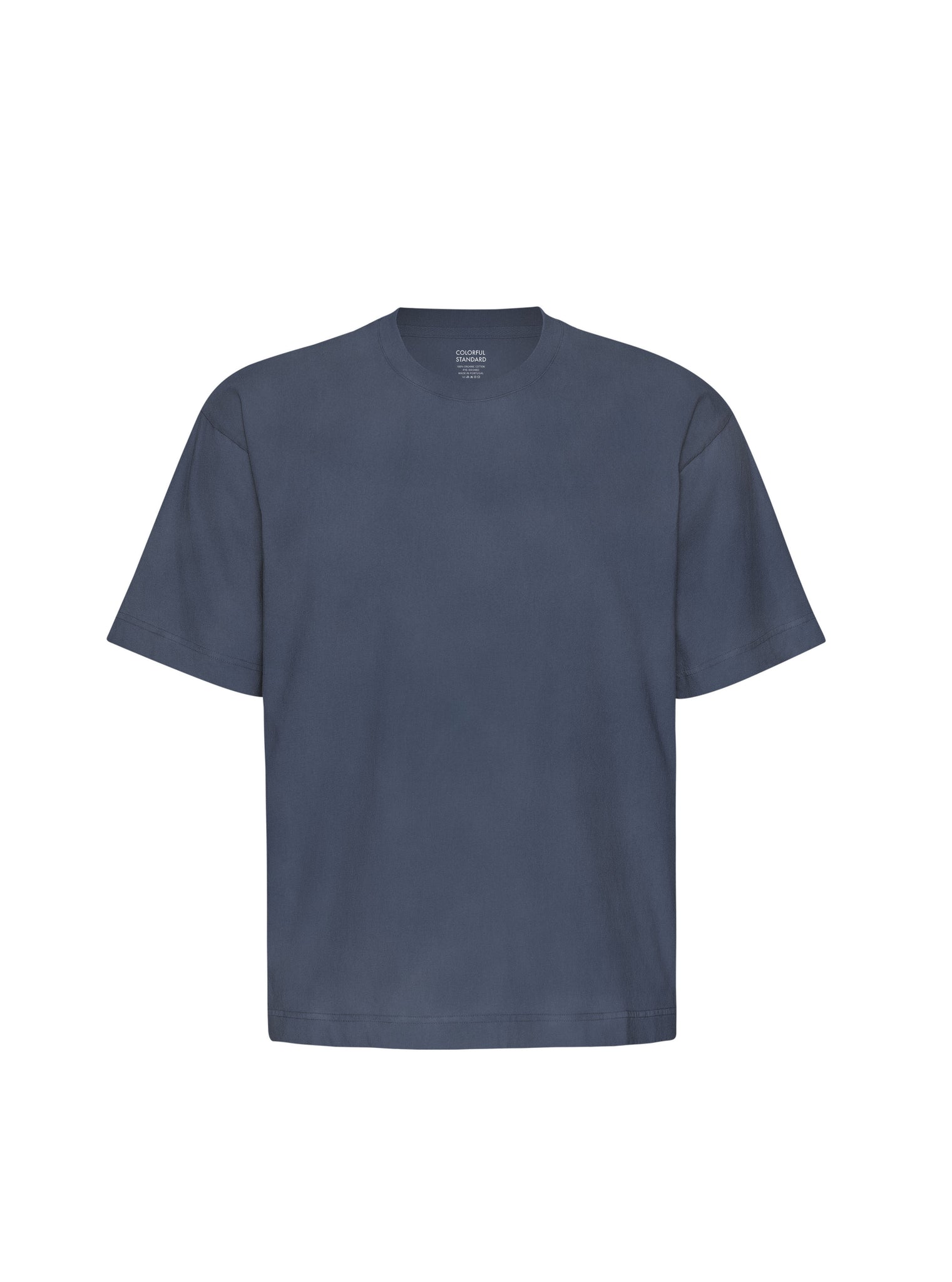 T-Shirt Oversize In Cotone Organico Blu