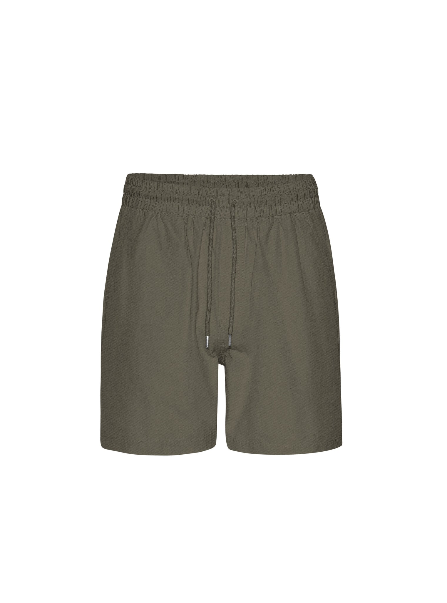 Pantaloni Corti Cotone Organico Con Elastico Verde