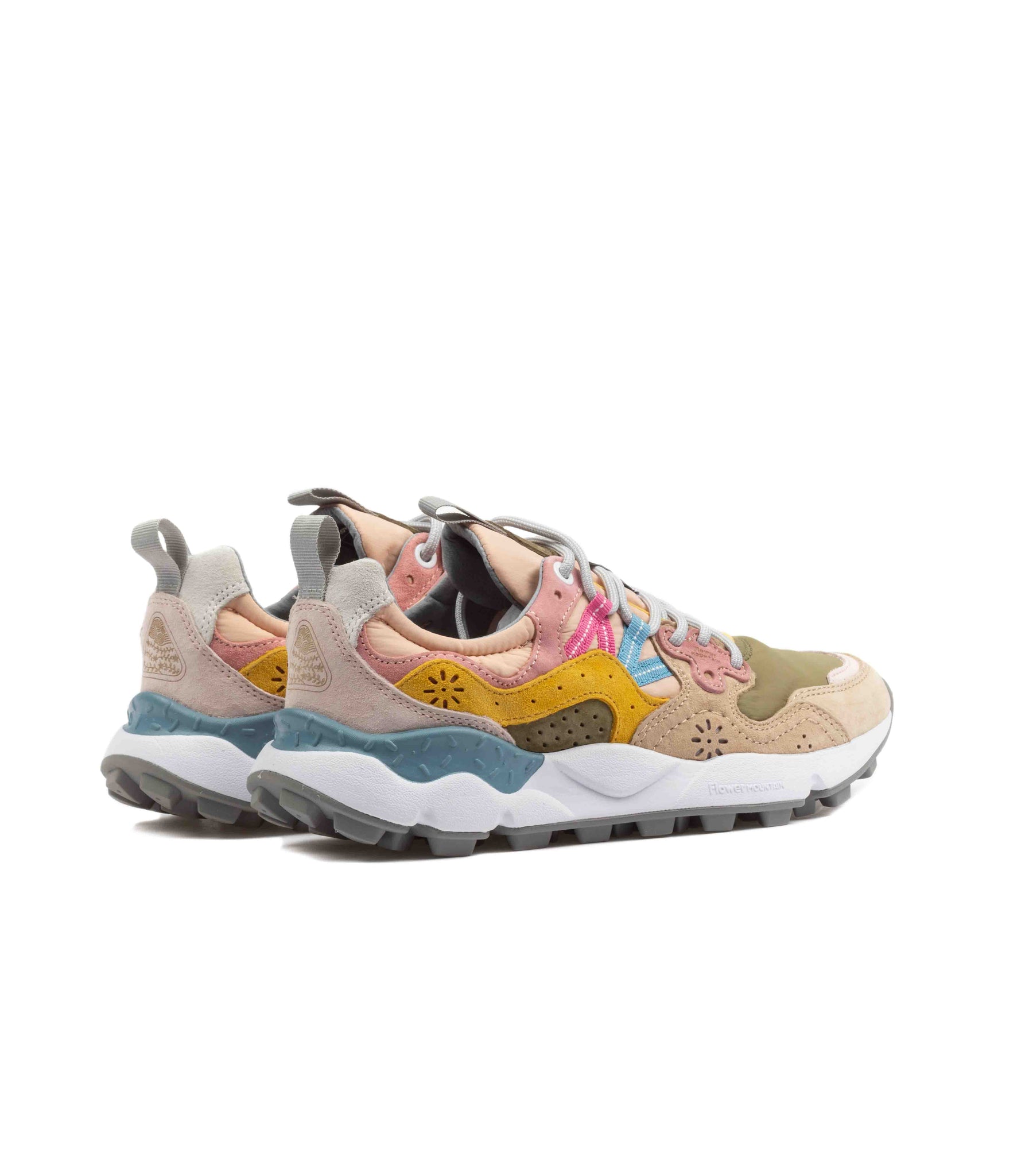 Flower Mountain Yamano 3 Suede Nylon Dark Rose-Chestnut