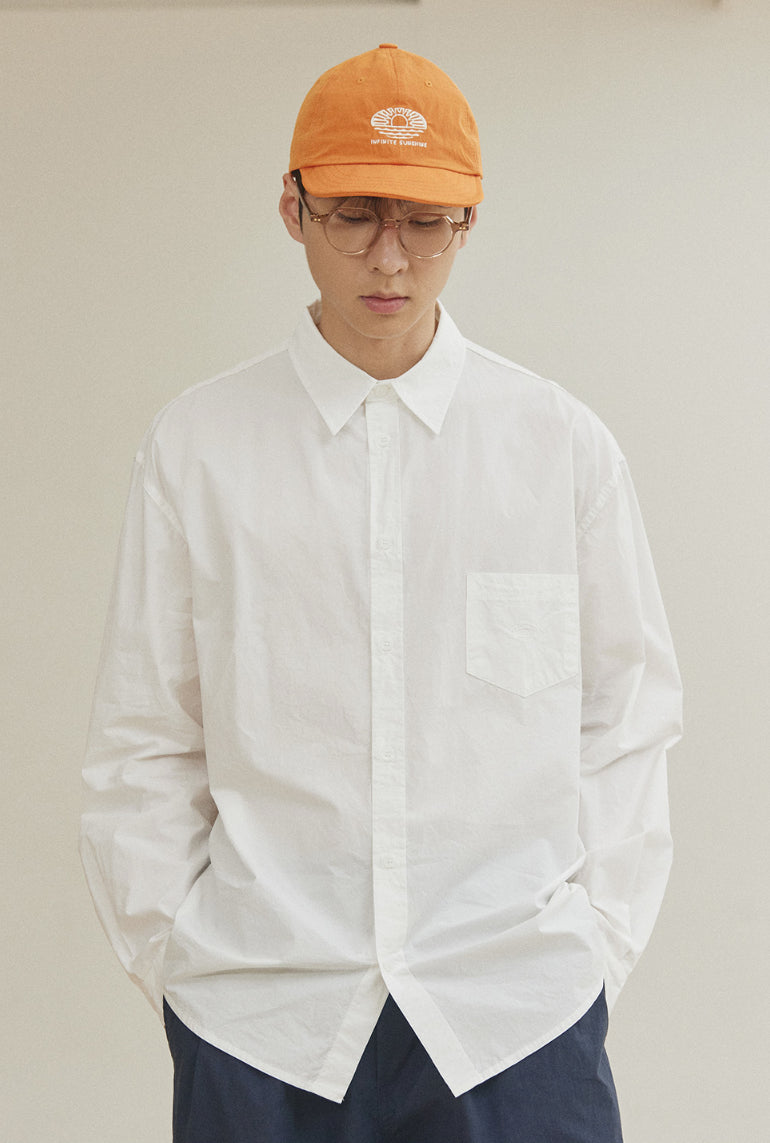 Camicia Relaxed Cotone Bianca