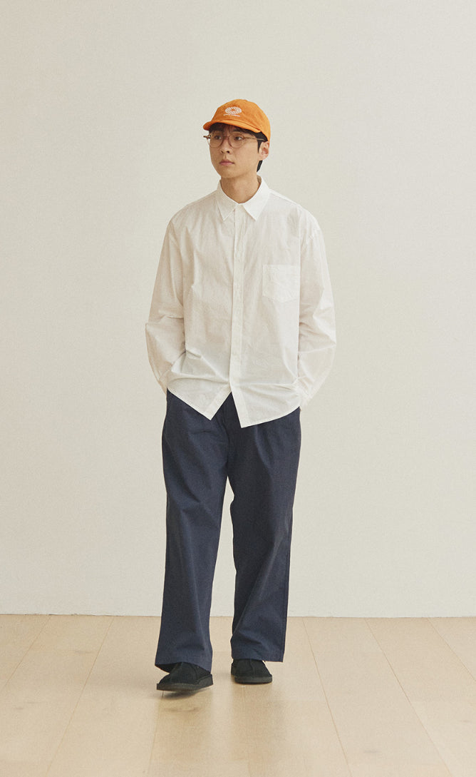 Camicia Relaxed Cotone Bianca