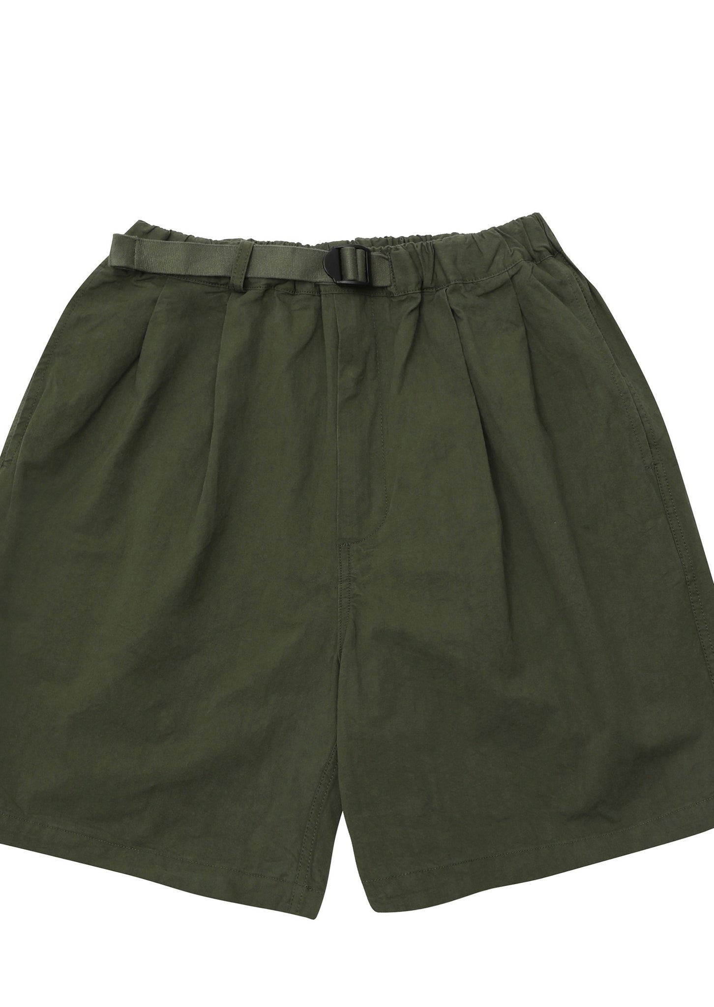 Pantalone Corto Two Tuck Wide Half Pant Khaki
