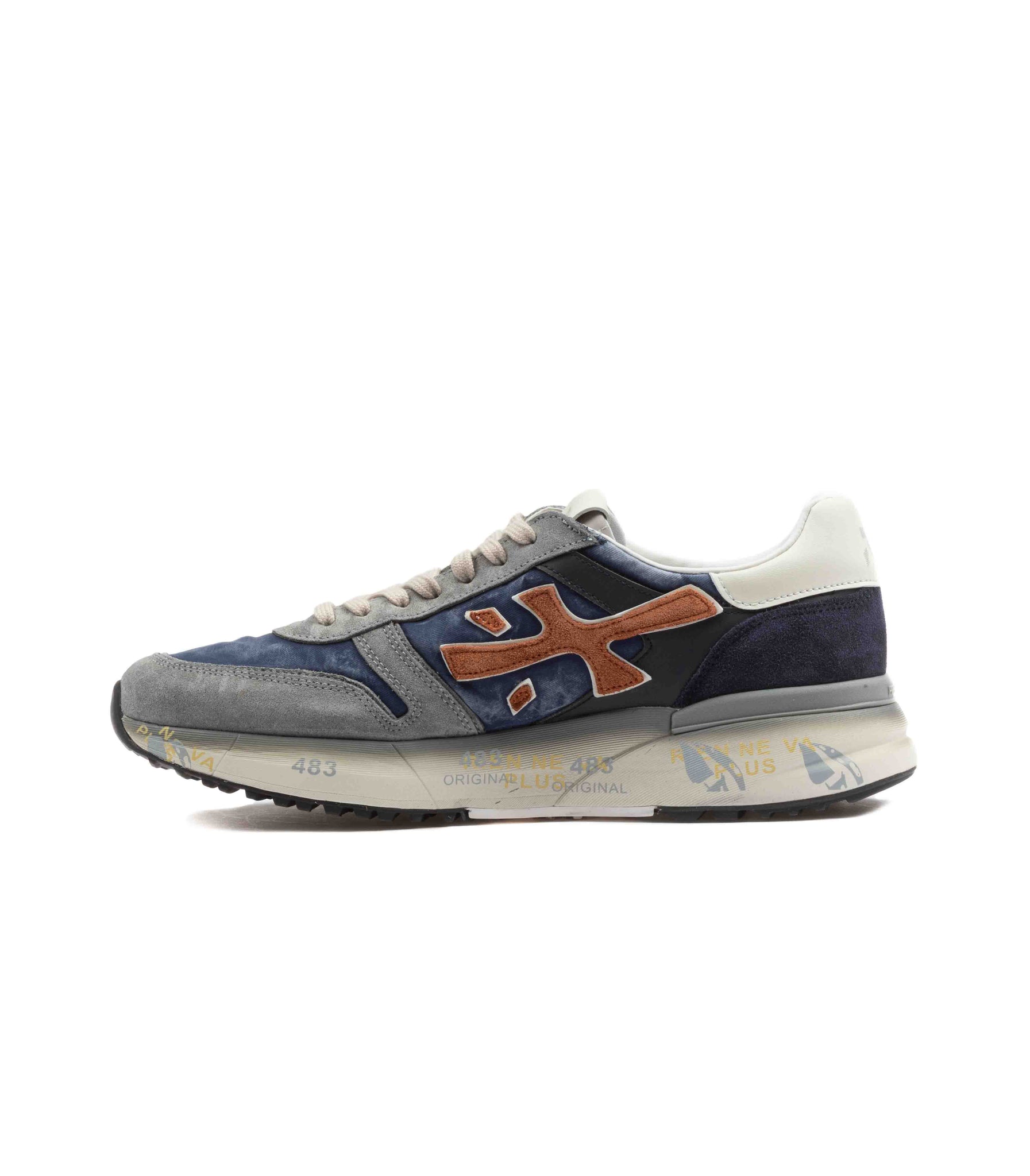 Premiata Mick 7215 Canvas Cerato Blu Arancio