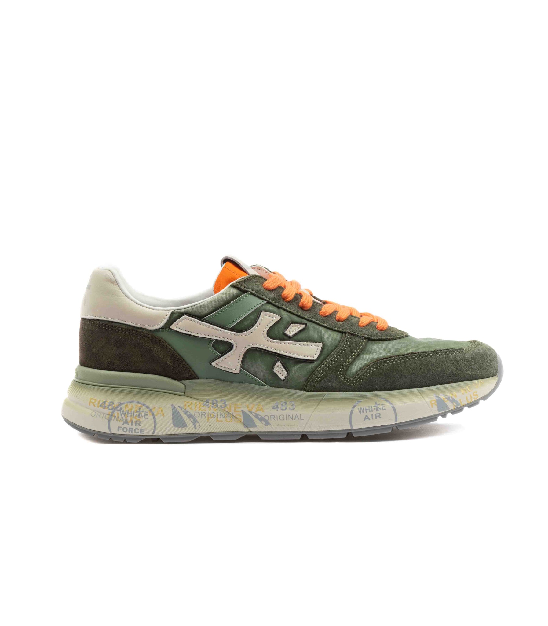 Premiata Mick 7244 Canvas Cerato Verde Militare