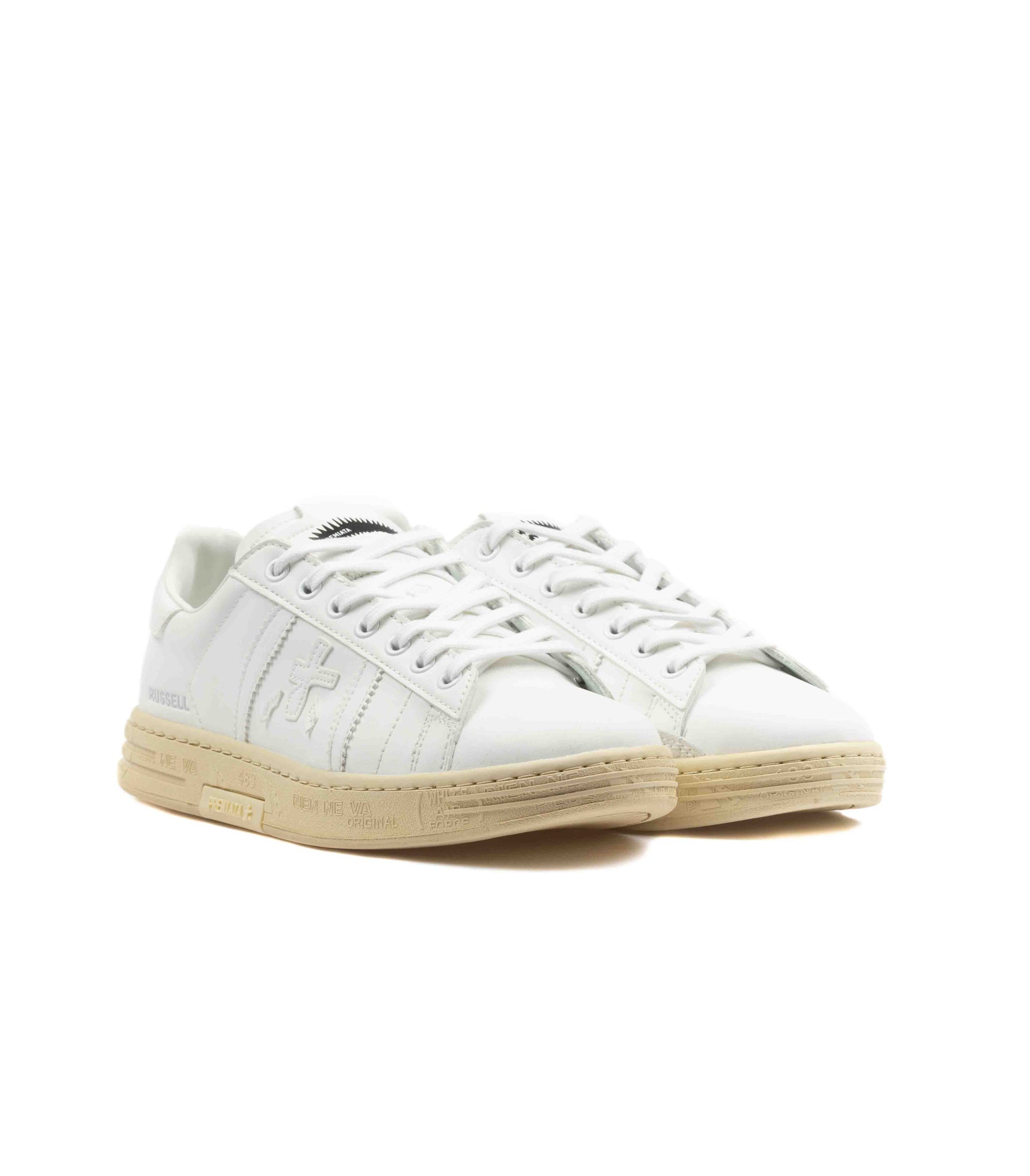 Premiata 7473 Russel Pelle Bianca Uomo
