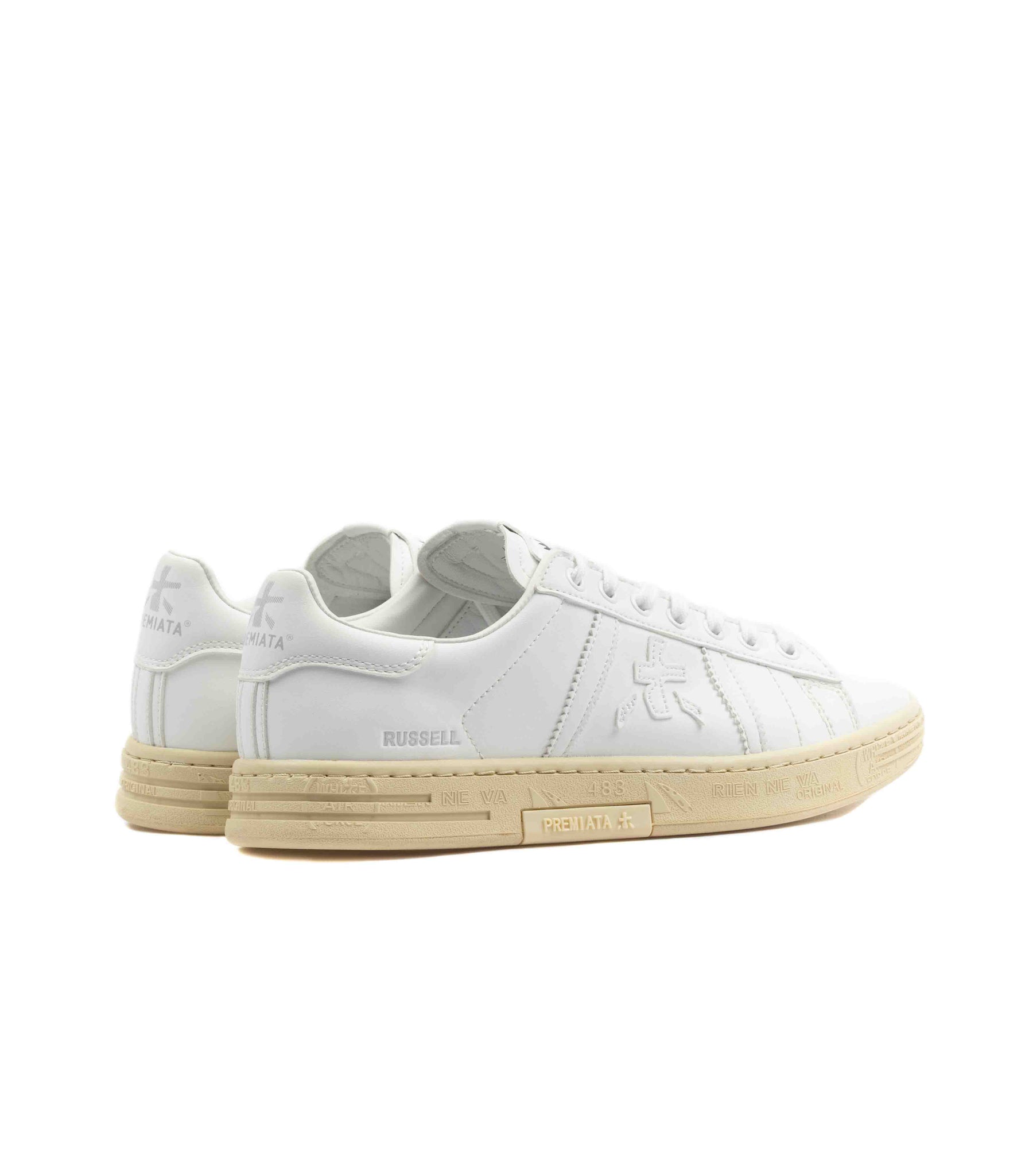 Premiata 7473 Russel Pelle Bianca Uomo