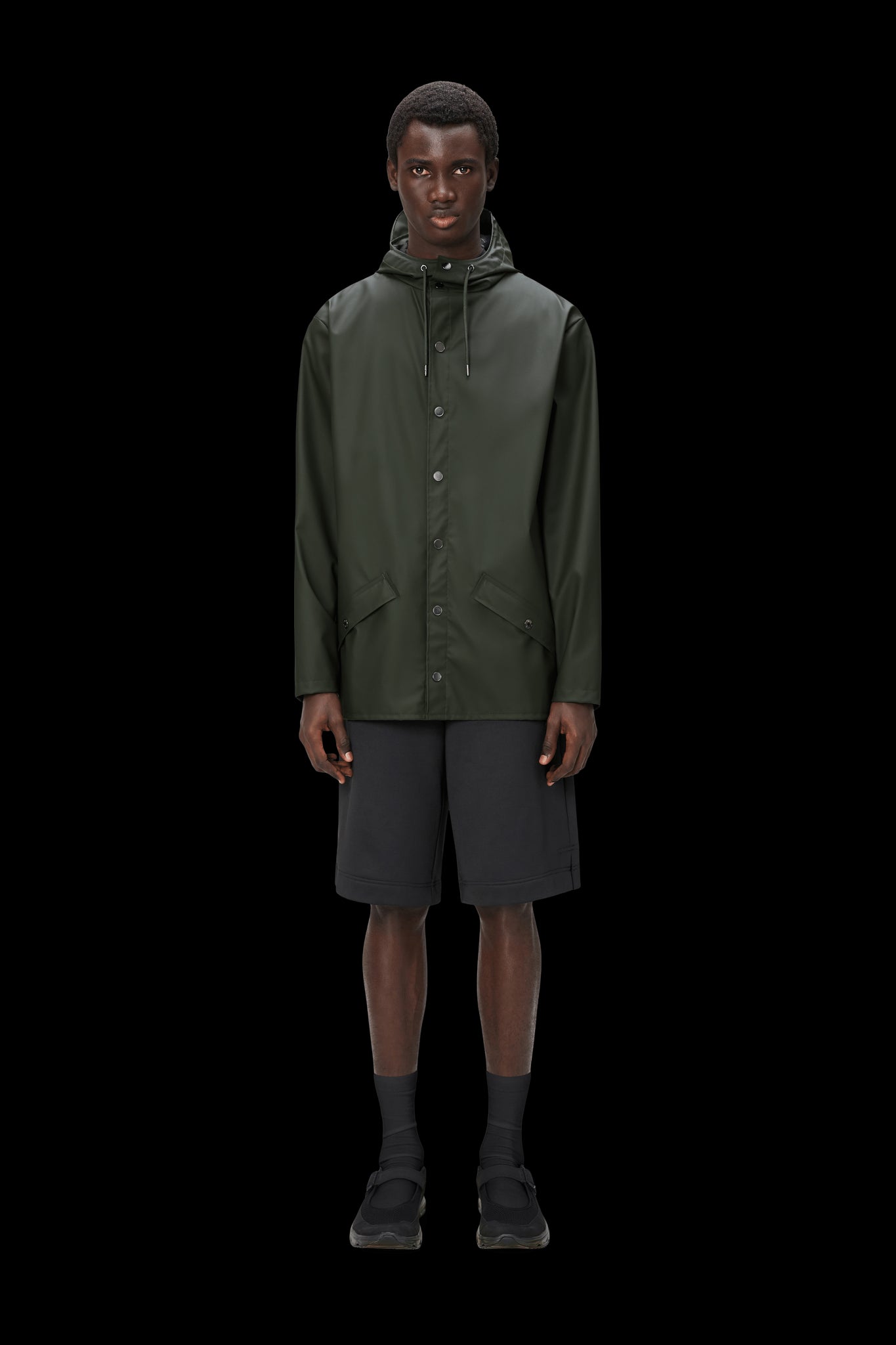 Impermeabile Rains 12010 Bottoni Verde Unisex
