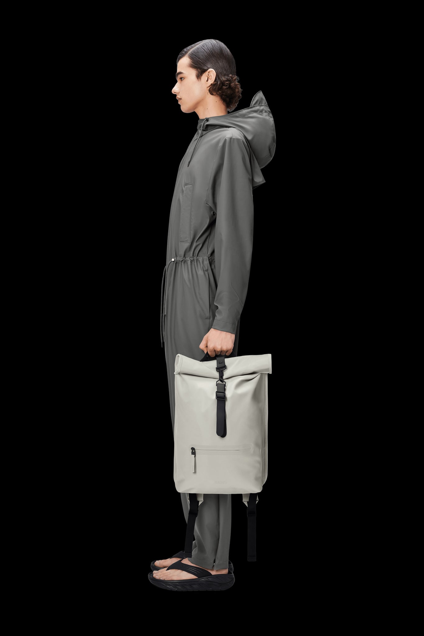 Zaino Rains Rolltop Rucksack Ghiaccio