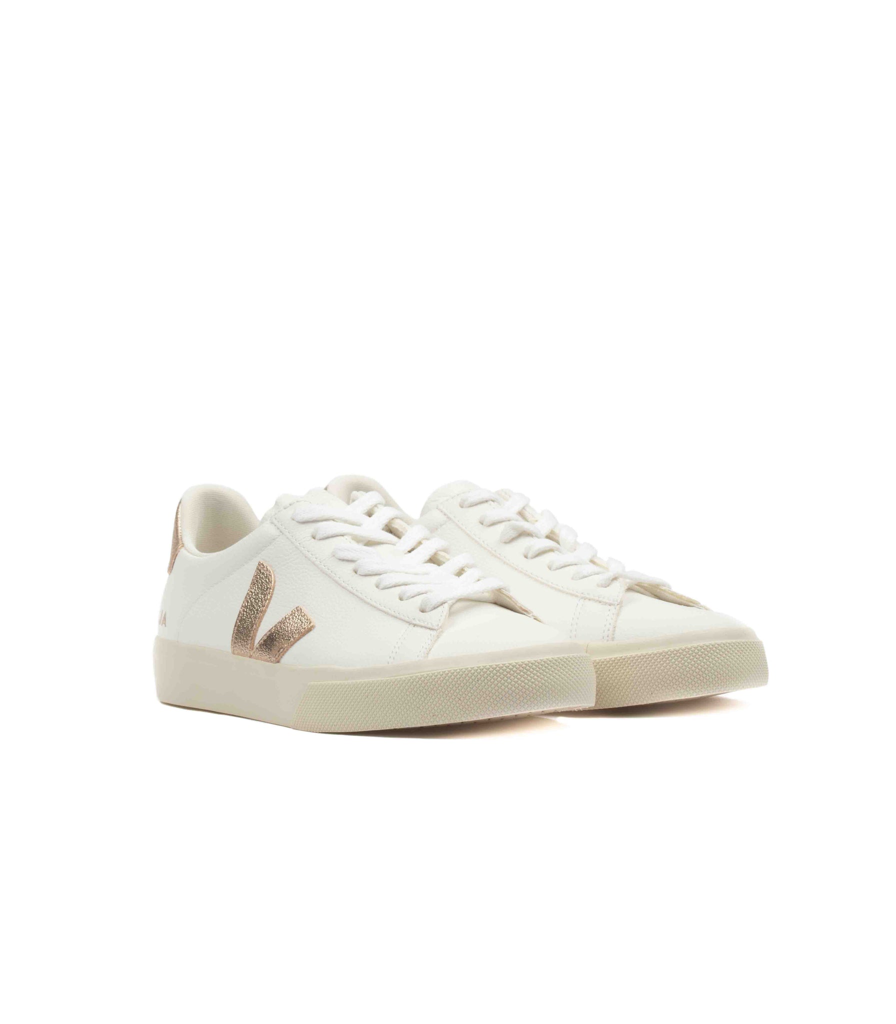 Veja Chromefree Leather Extra White Platine Donna