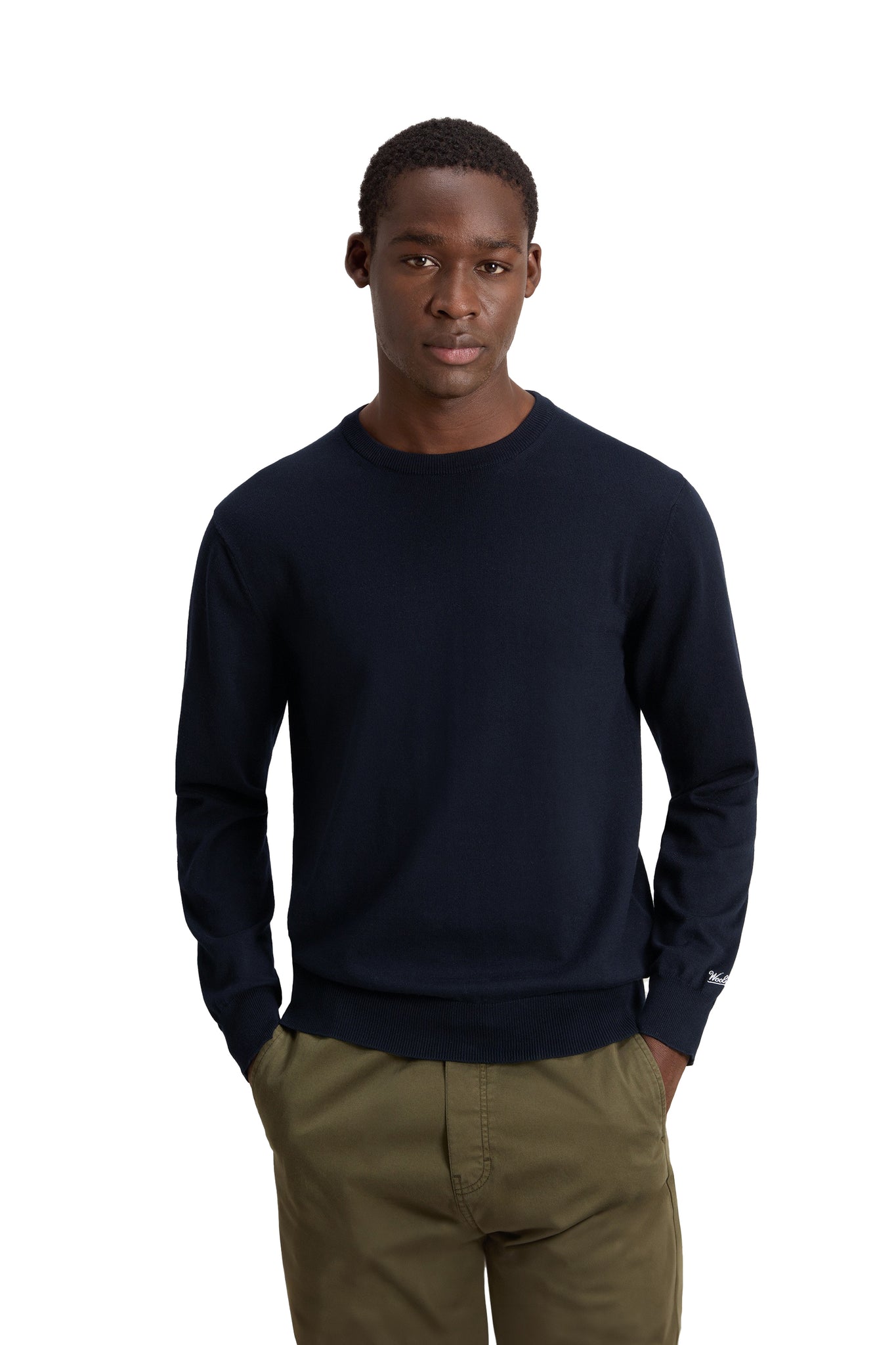 Maglia Woolrich Girocollo In Puro Cotone