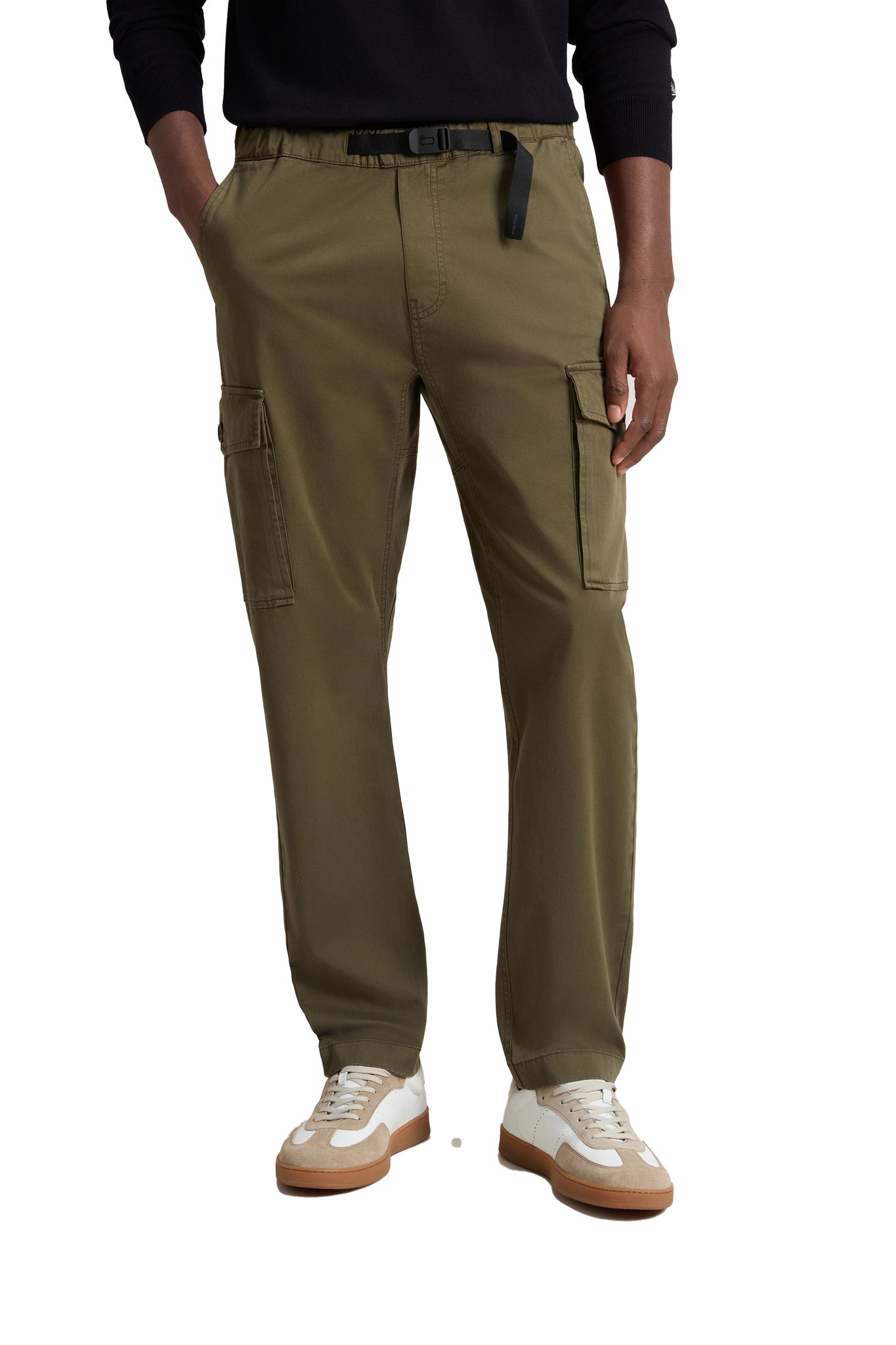 Pantaloni Cargo Tinti In Capo Woolrich