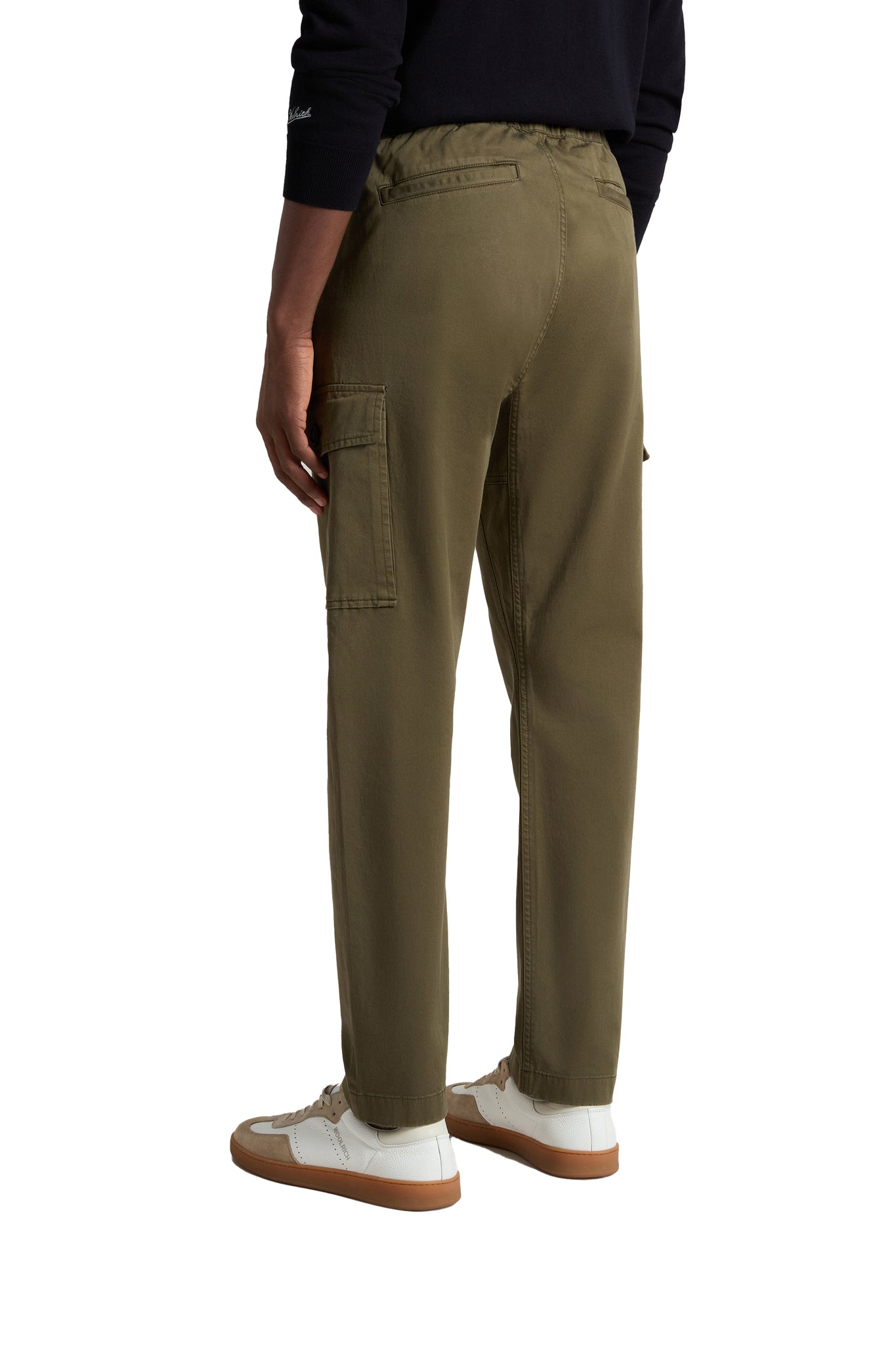 Pantaloni Cargo Tinti In Capo Woolrich