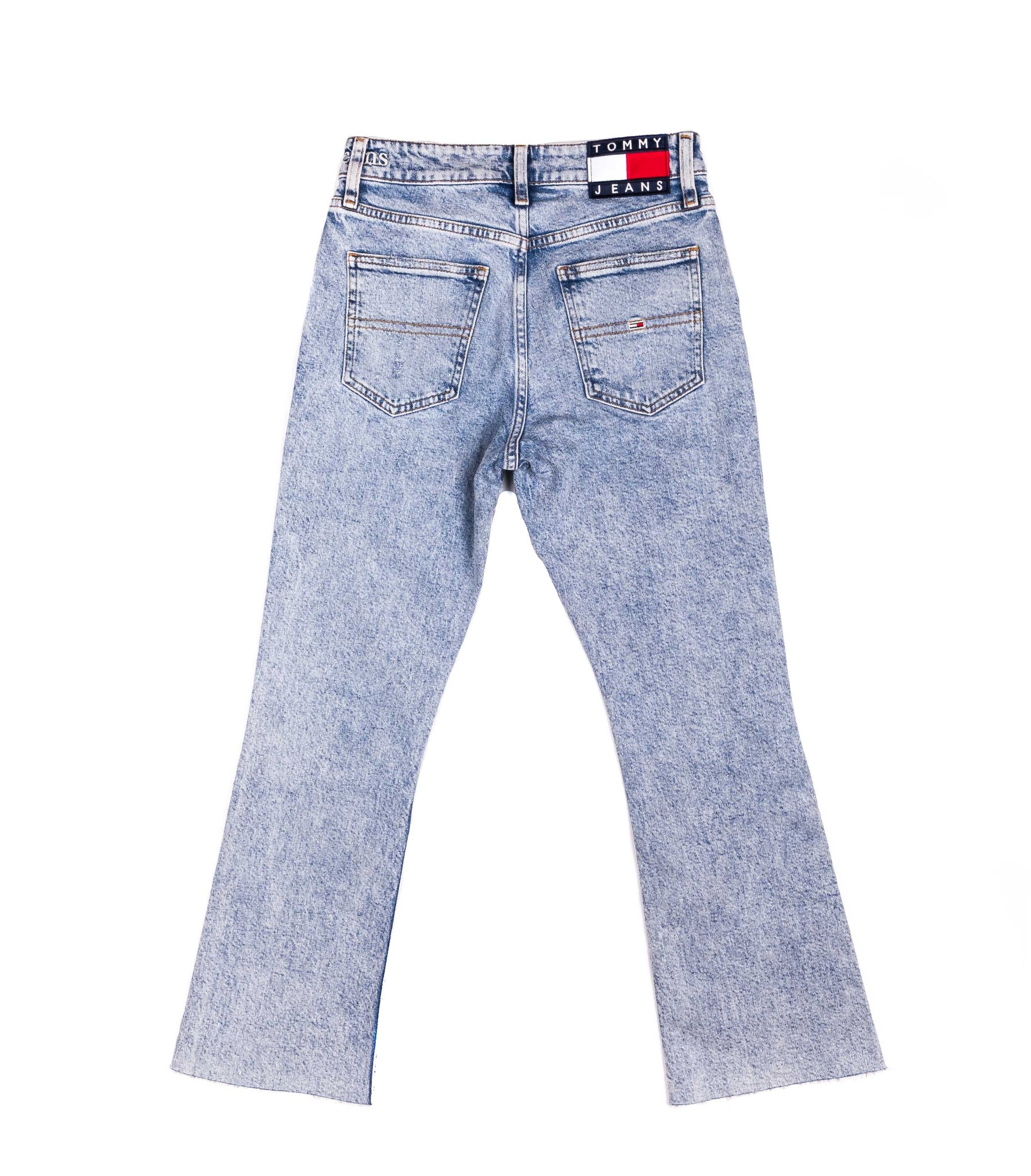 Tommy Jeans Kick Flare Crop Blu Chiaro