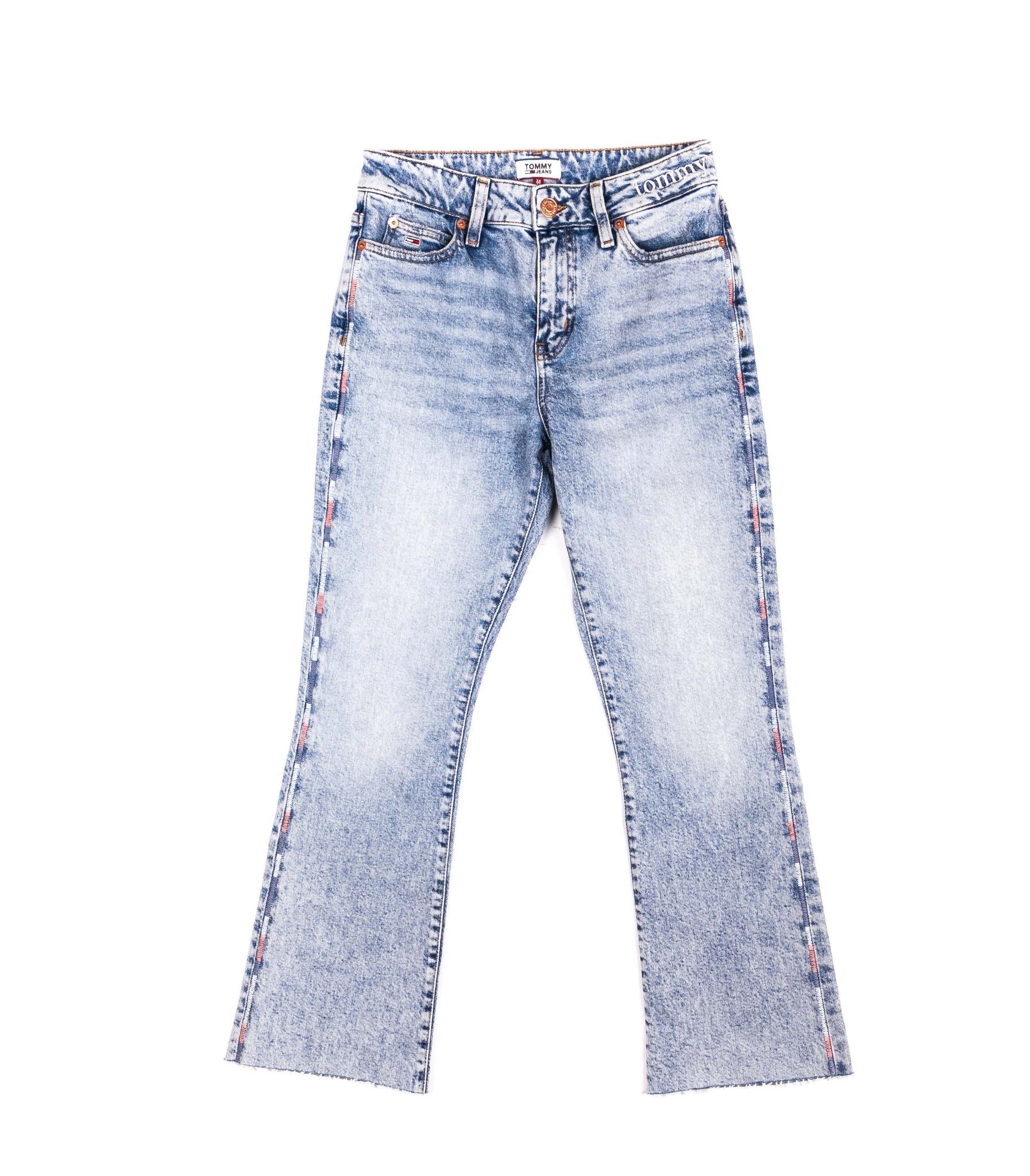 Tommy Jeans Kick Flare Crop Blu Chiaro