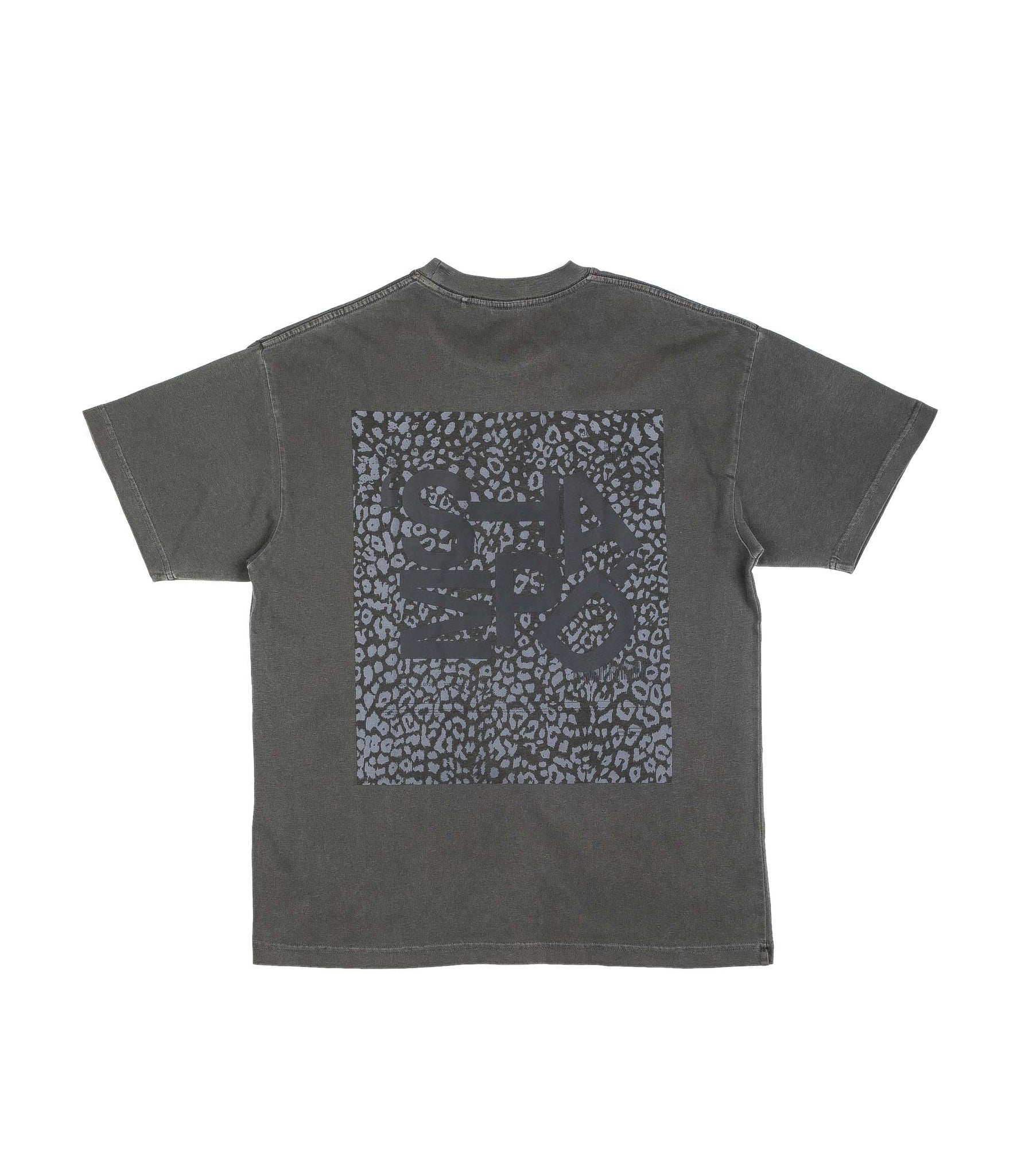 Stampd T-Shirt Tumbled Shadow Leopard Grigio Uomo