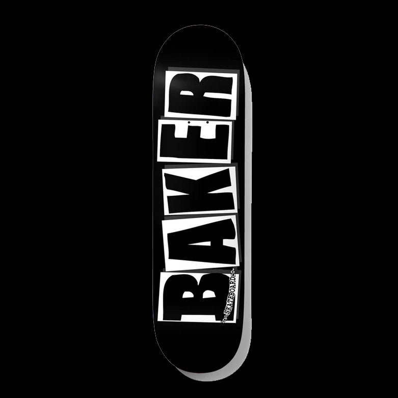 Baker Brand Logo Black White Deck 8.25