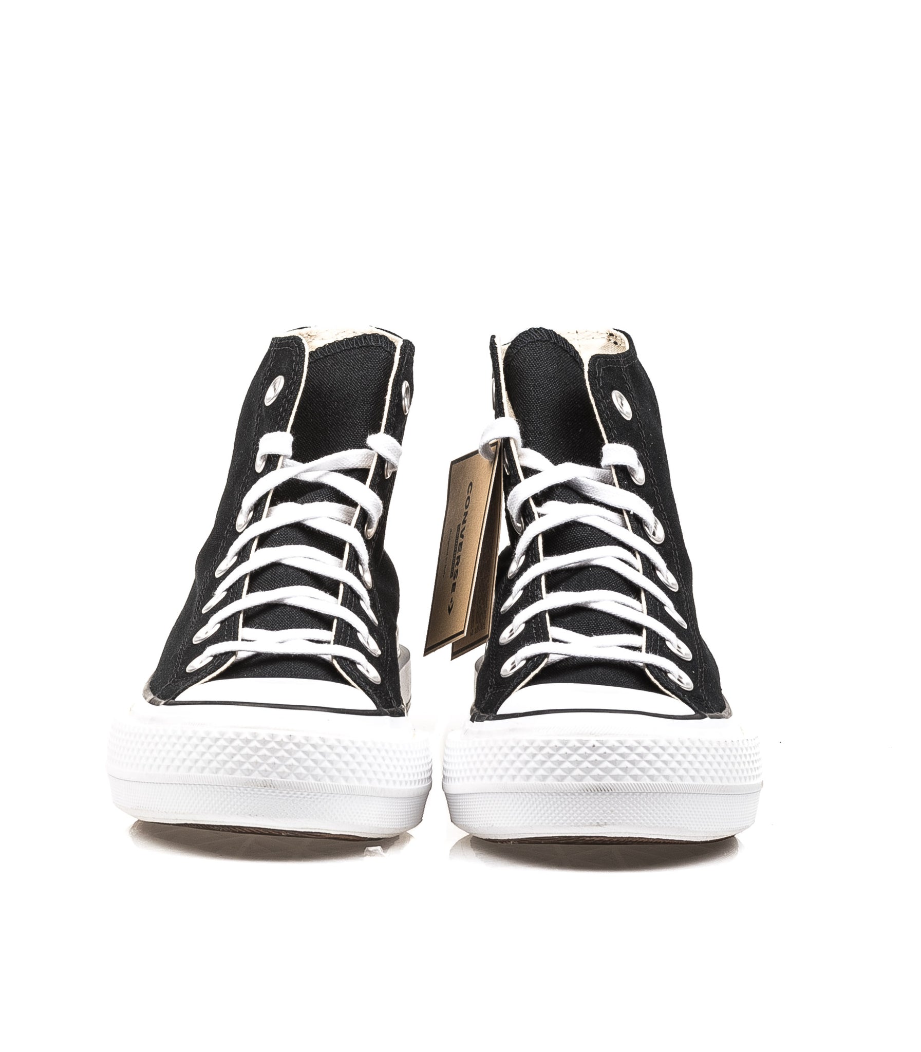 Converse Chuck Taylor All Star Highstep Ltd Black Double Foxing Nero Donna