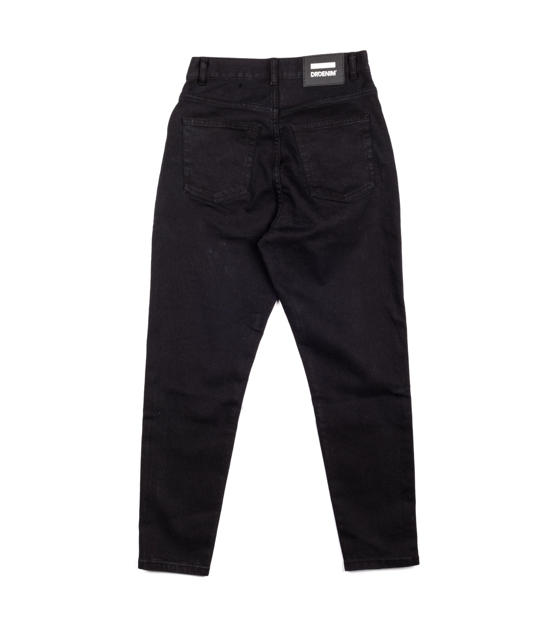 Dr Denim Jeans Nora Dad Fit Retro Black Donna