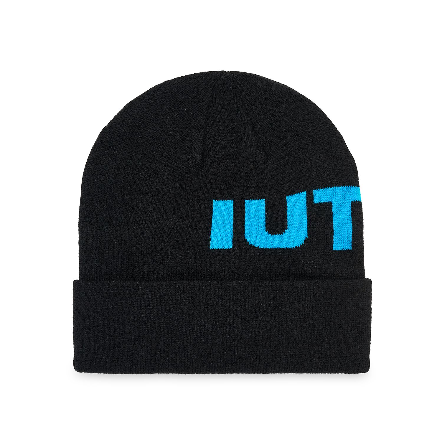 Iuter Big Logo Fold Beanie Nero
