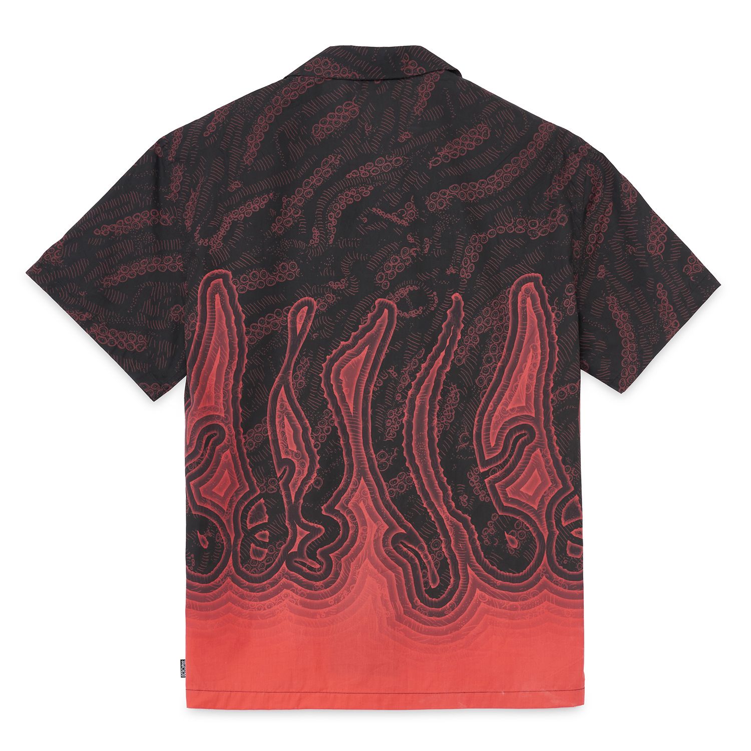 Camicia Octopus Abyss Shirt Tentacoli Nero Uomo