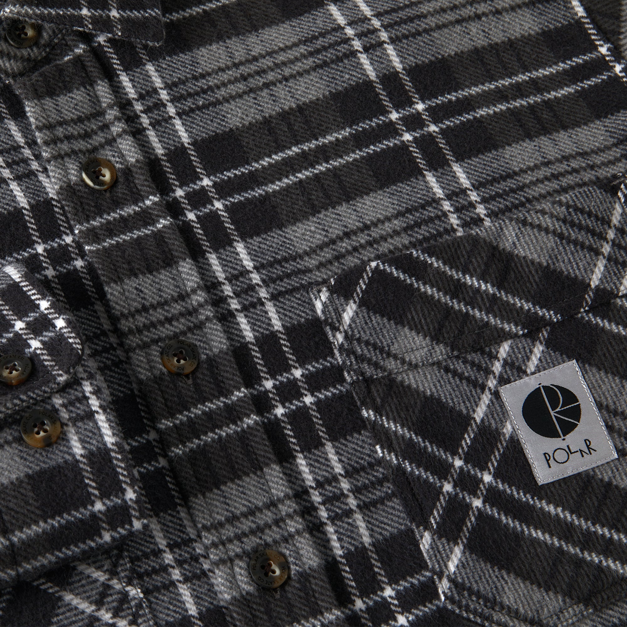 Camicia Flanella Polar Skateboard Grigia