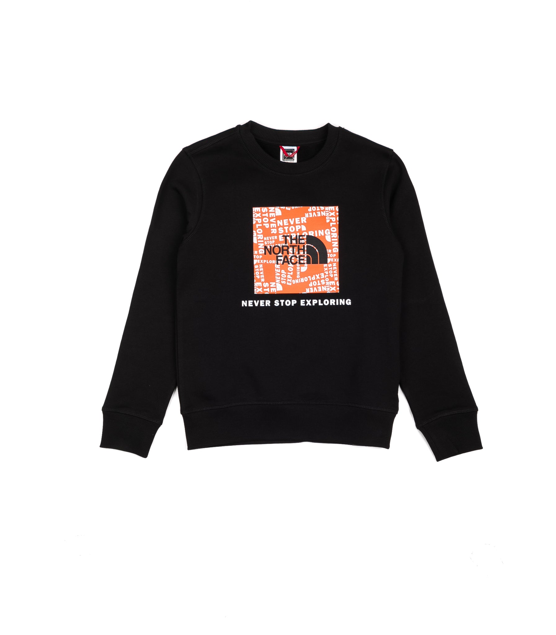 Felpa Girocollo The North Face Youth Box Crew Nero Bambino