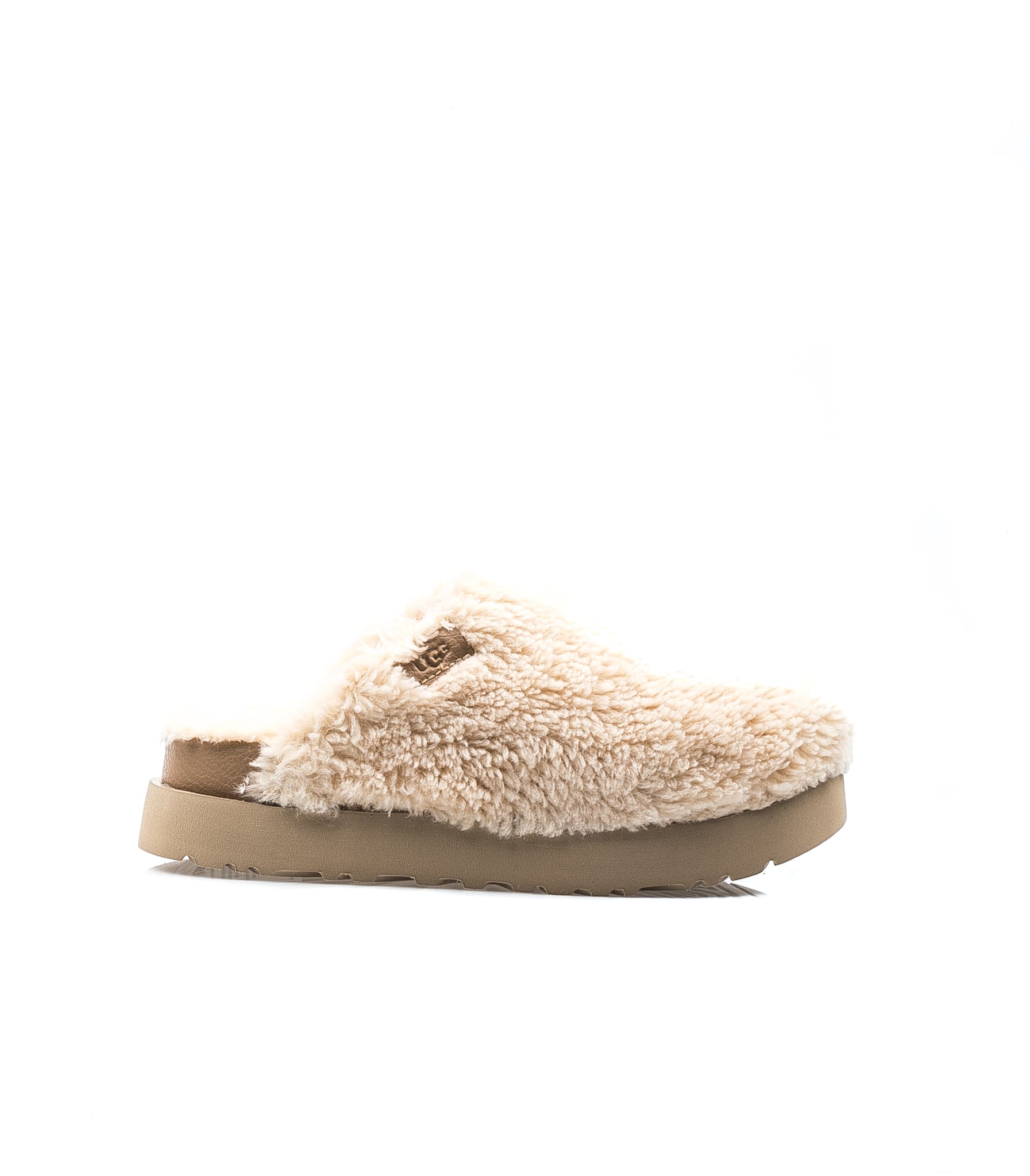 Ugg Fuzz Sugar Slide Natural Bianco Naturale Donna