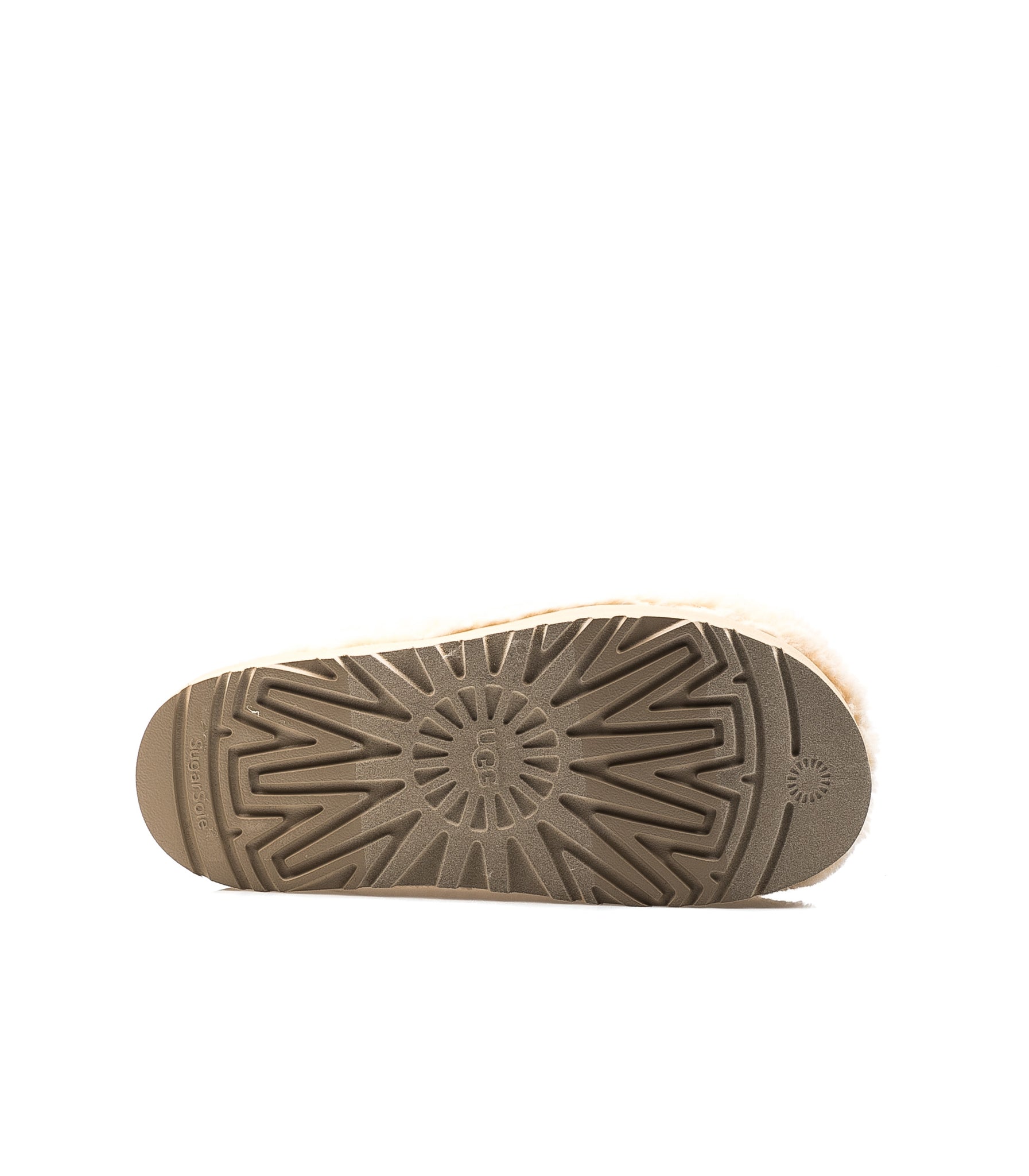 Ugg Fuzz Sugar Slide Natural Bianco Naturale Donna