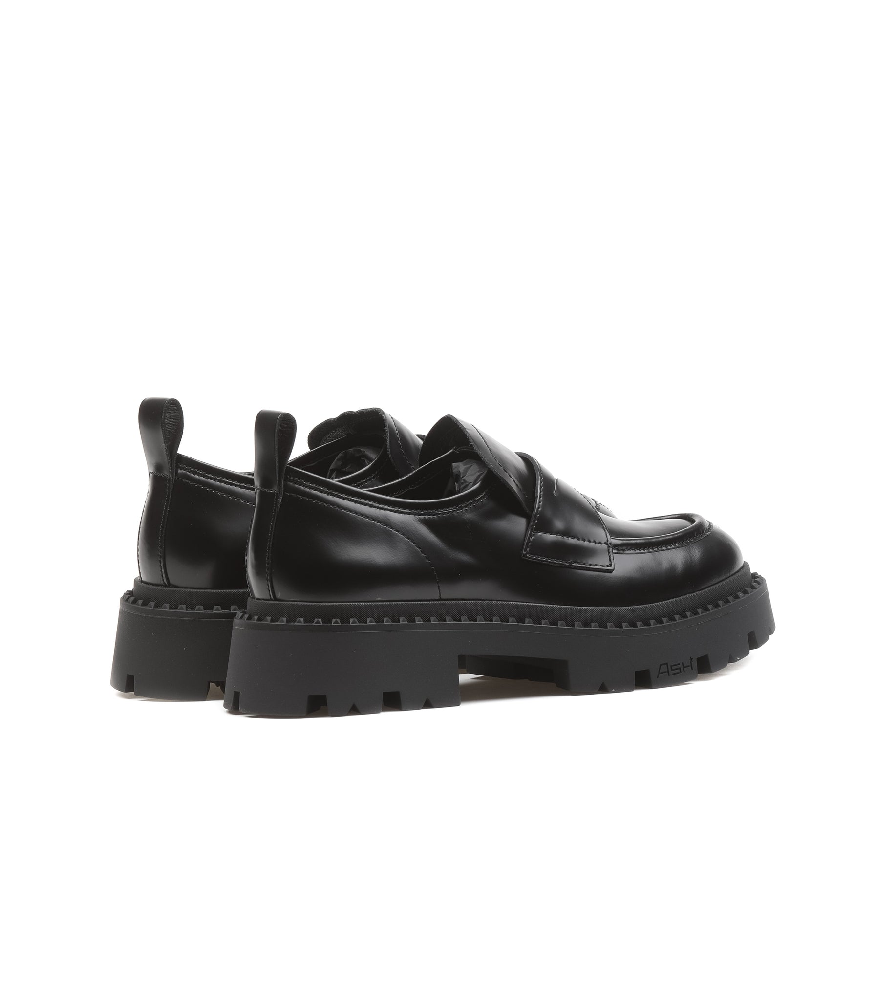 Mocassino Ash Polish Calf Nero Donna