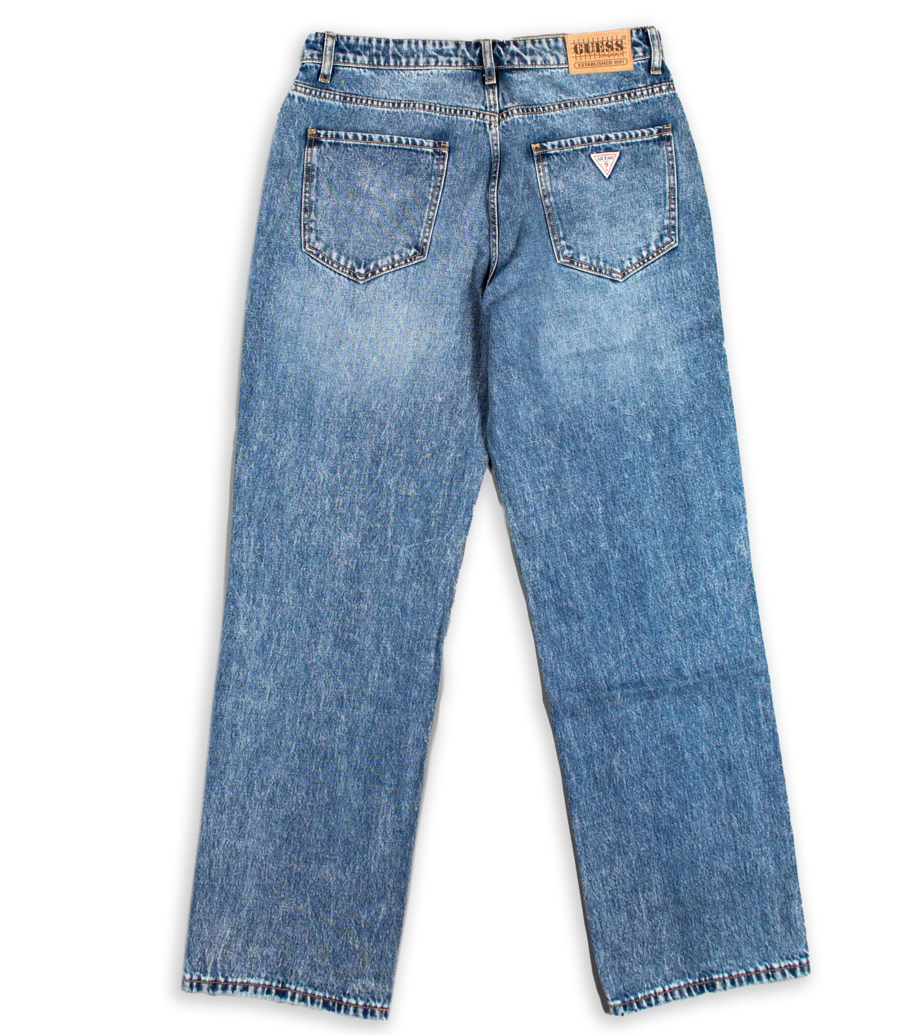 Jeans Guess Kit Stright Pants A71r Blu Uomo