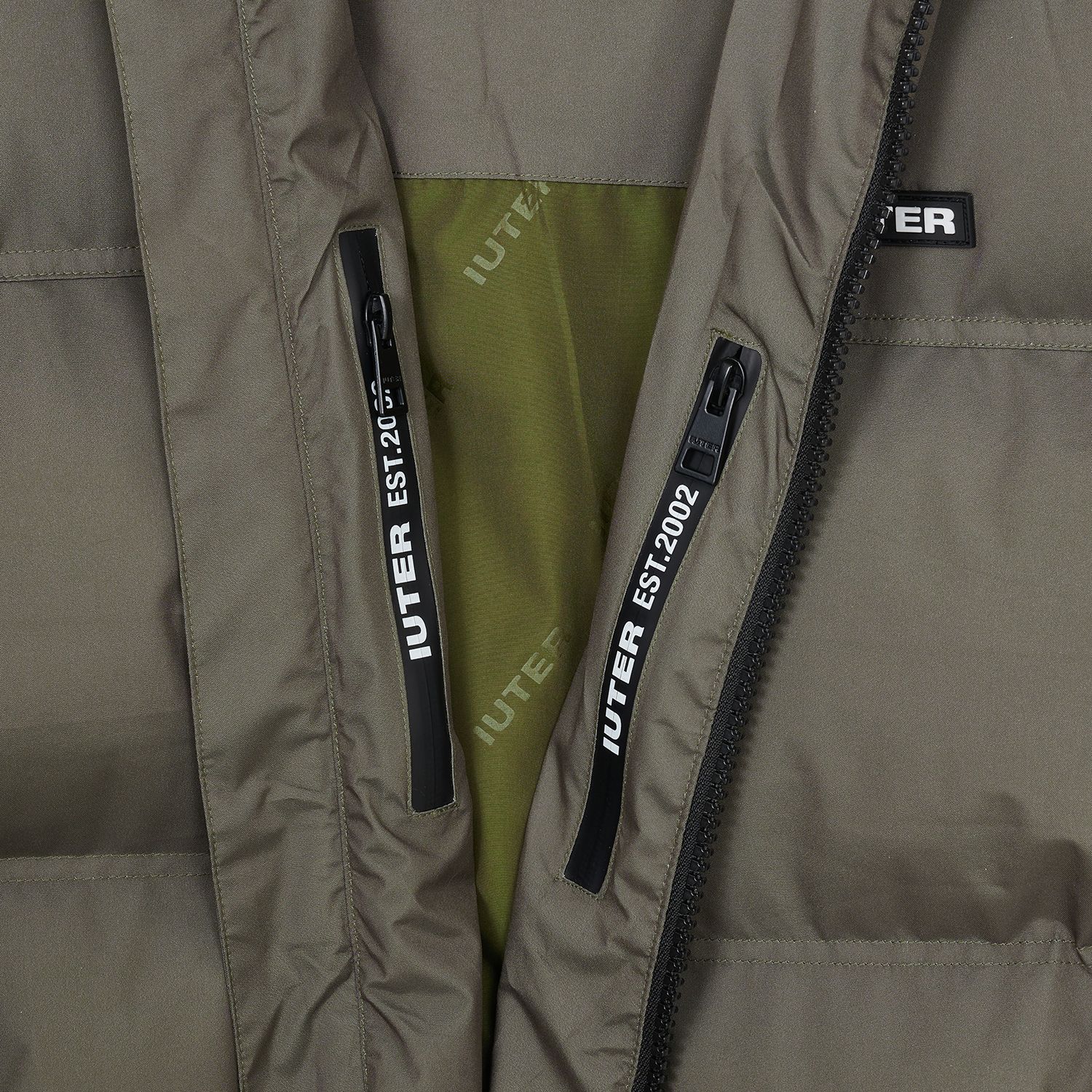 Iuter Puff Jacket Verde Militare Uomo