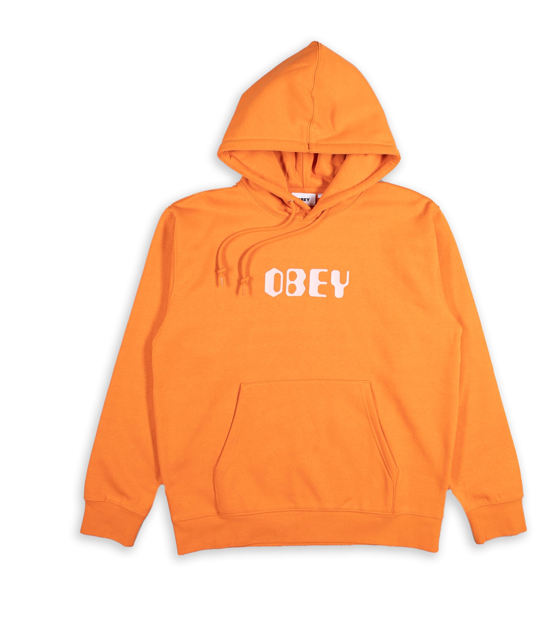 Felpa Cappuccio Obey Grafx Arancio Uomo
