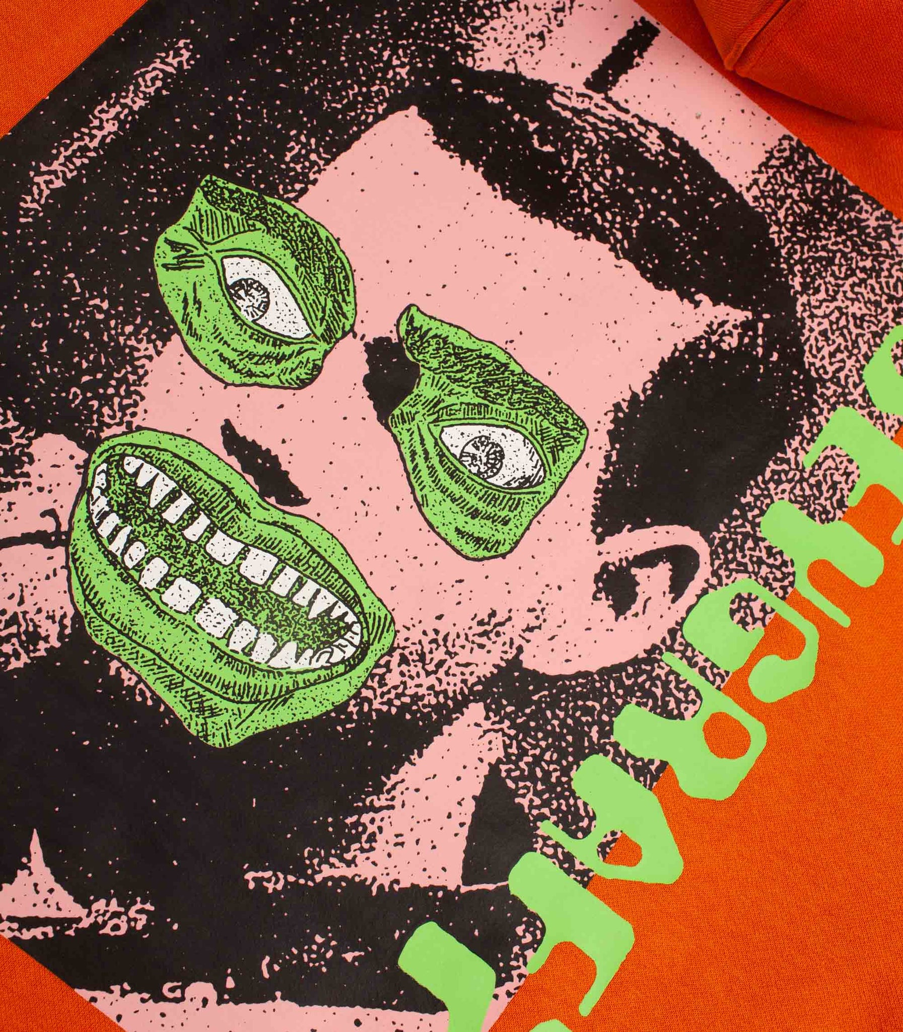 Felpa Cappuccio Obey Grafx Arancio Uomo